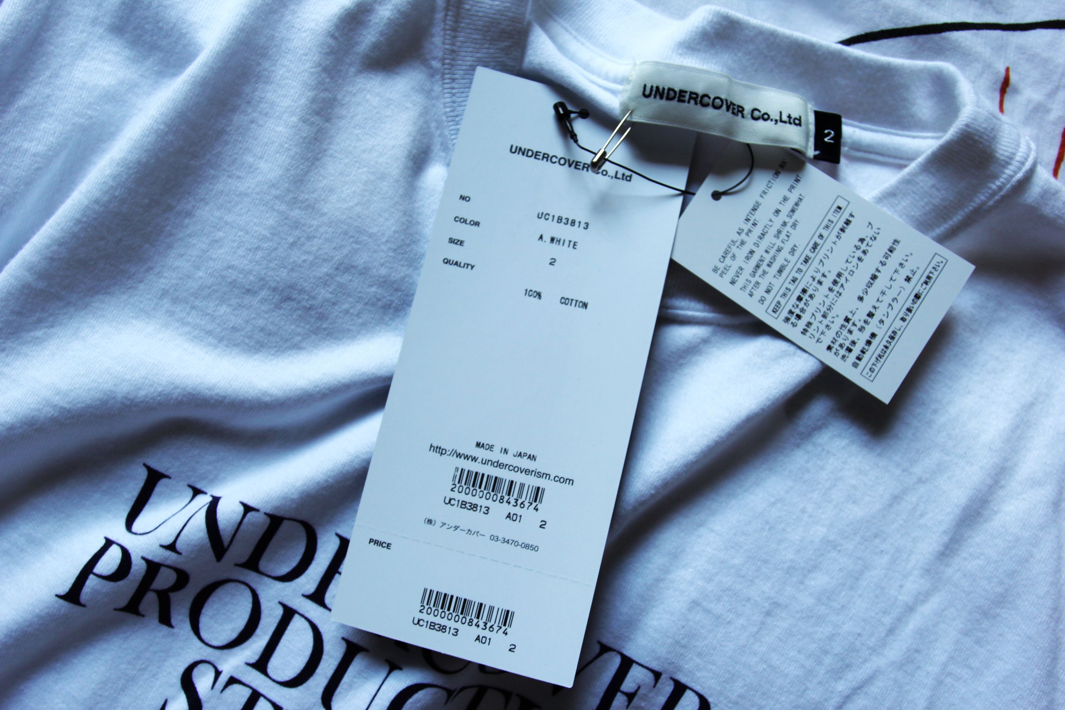 Undercover BNWT SS22 UNDERCOVER LOGO PRINT PRODUCTION STUDIO TSHIRT 2 Size US M / EU 48-50 / 2 - 8 Thumbnail