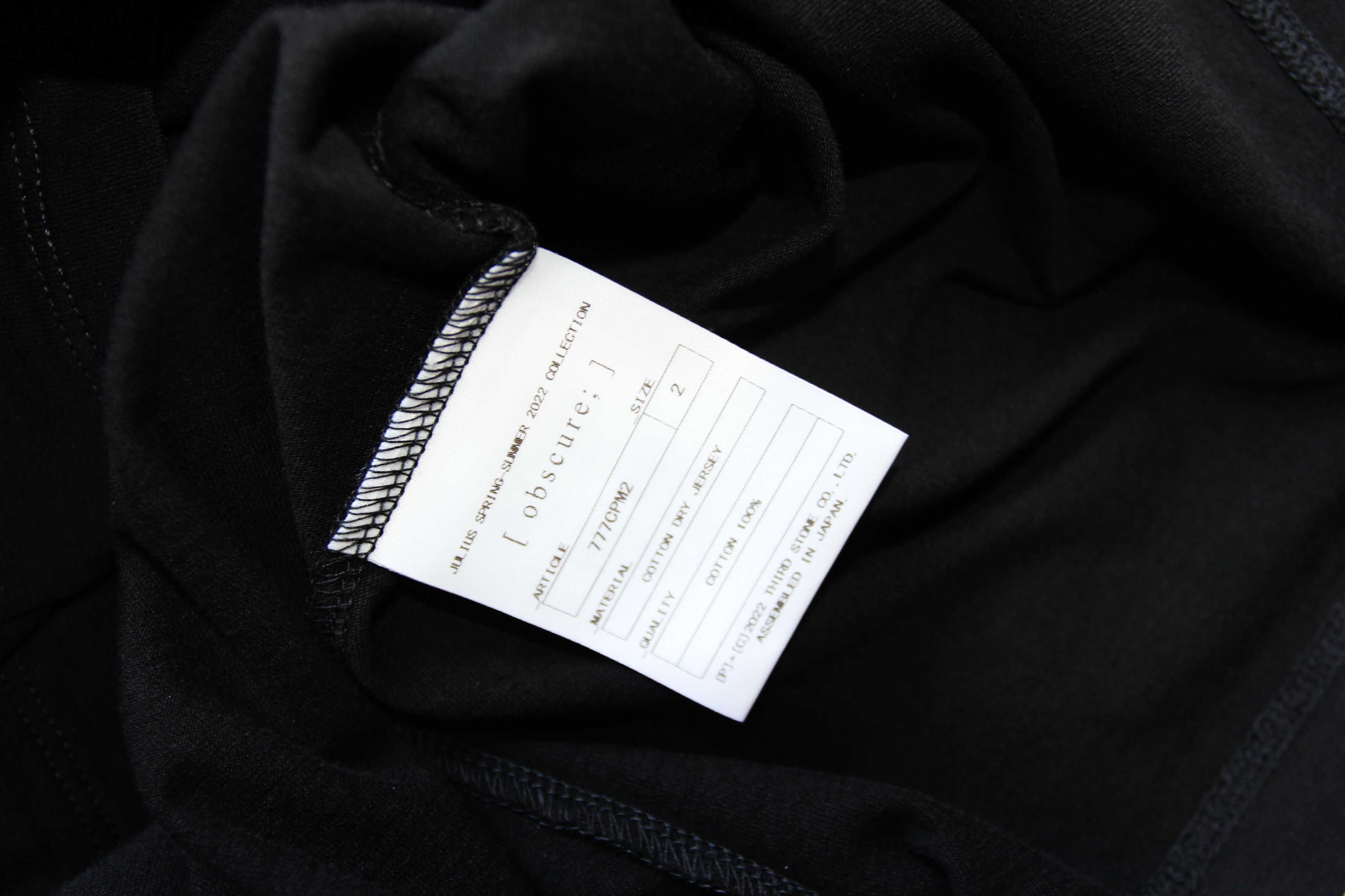 Julius BNWT SS22 JULIUS "OBSCURE" COTTON DRY JERSEY TSHIRT 2 Size US M / EU 48-50 / 2 - 10 Thumbnail