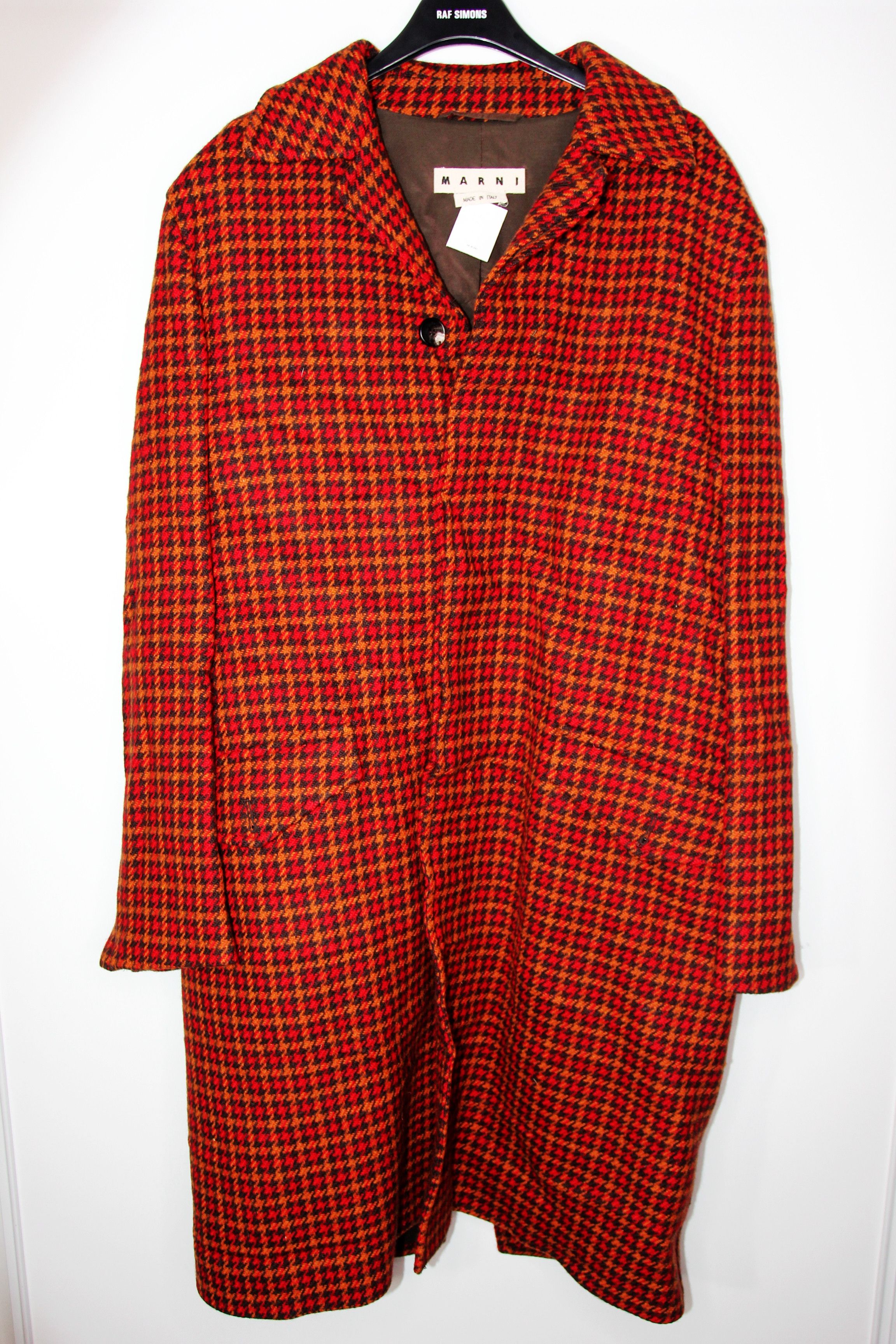 Marni AW17 MARNI HOUNDSTOOTH WOOL COAT 50 Size US M / EU 48-50 / 2 - 2 Thumbnail