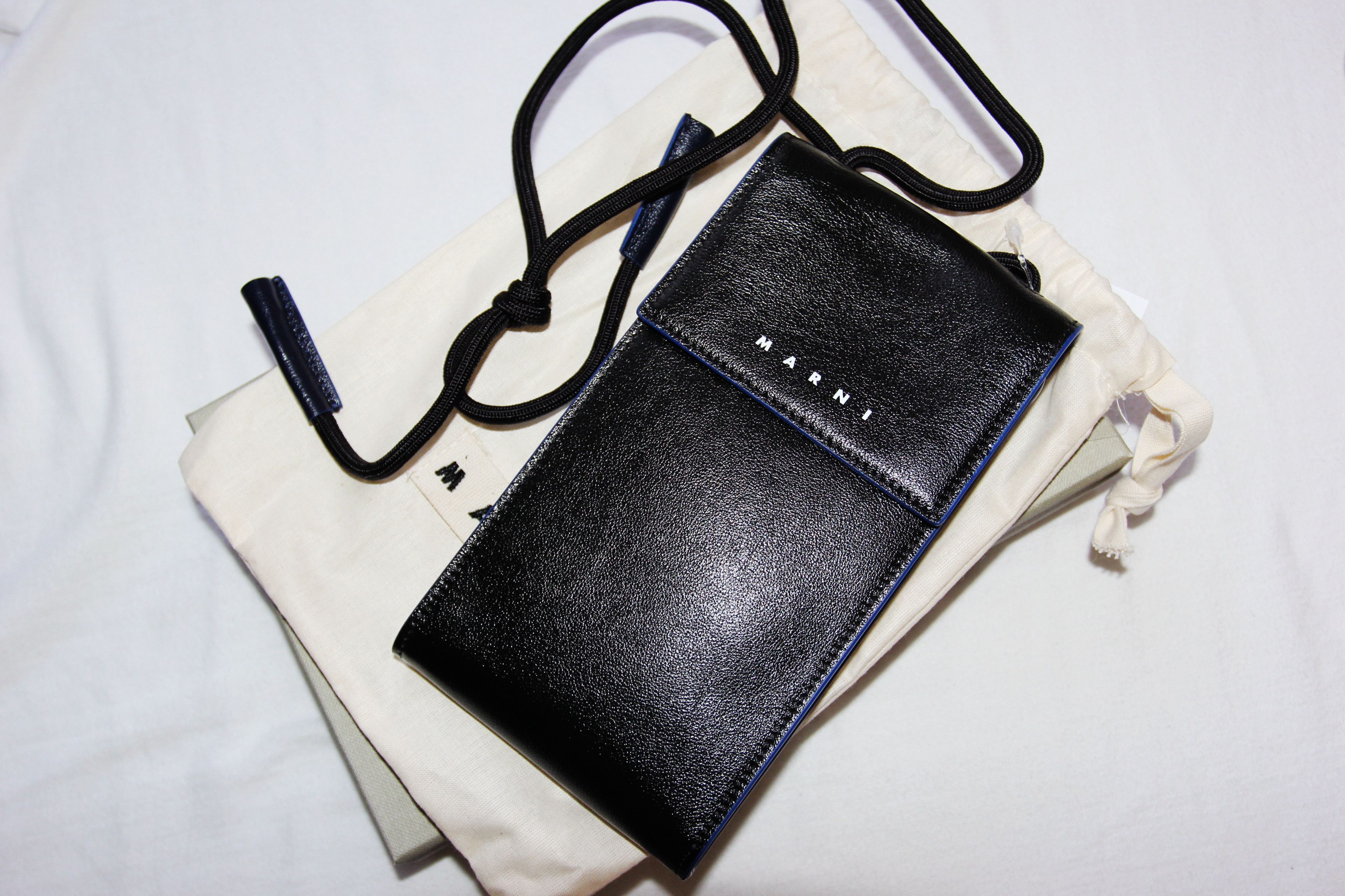 Marni BNWT AW21 MARNI CONTRAST TRIM LOGO POUCH Size ONE SIZE - 2 Thumbnail