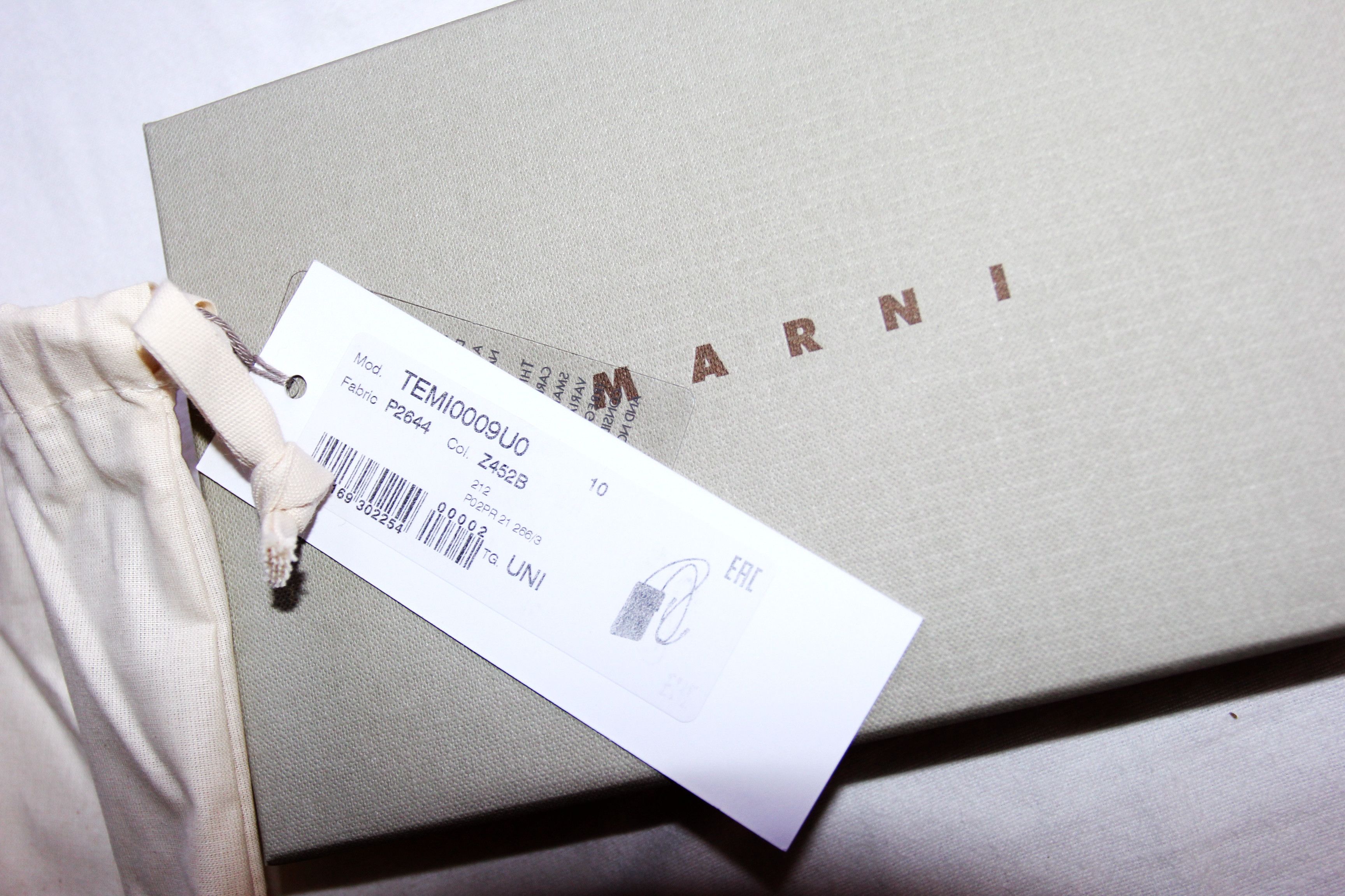 Marni BNWT AW21 MARNI CONTRAST TRIM LOGO POUCH Size ONE SIZE - 4 Thumbnail