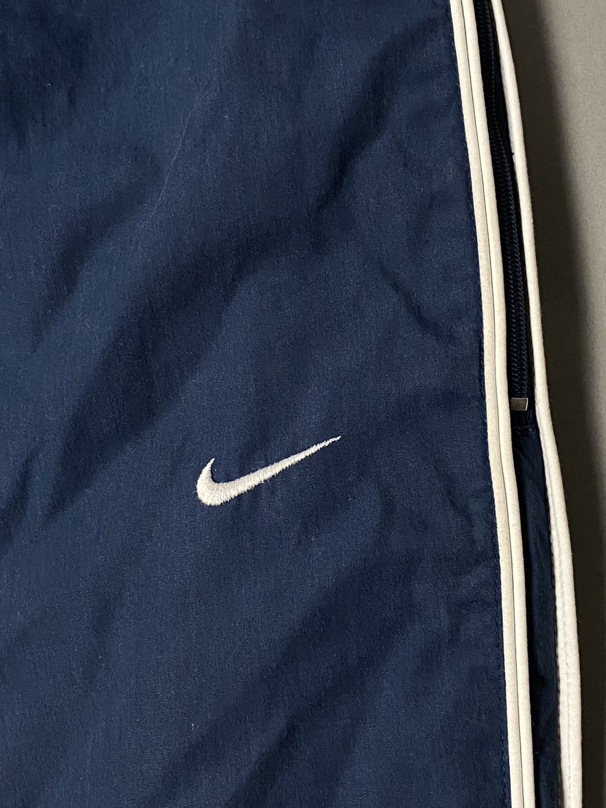 Nike × Vintage Nike vintage navy track pants small swoosh 2000s Size US 30 / EU 46 - 3 Thumbnail