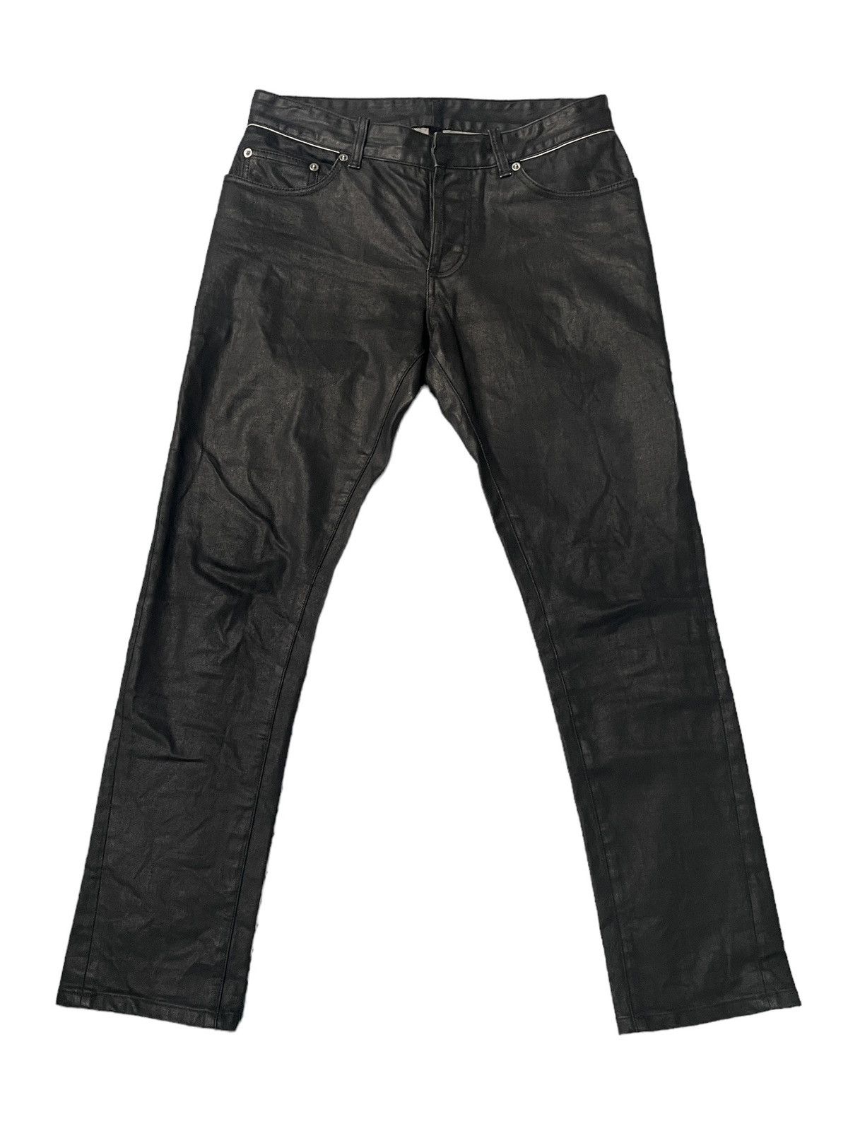 image of Balenciaga Black Waxed Denim, Men's (Size 30)