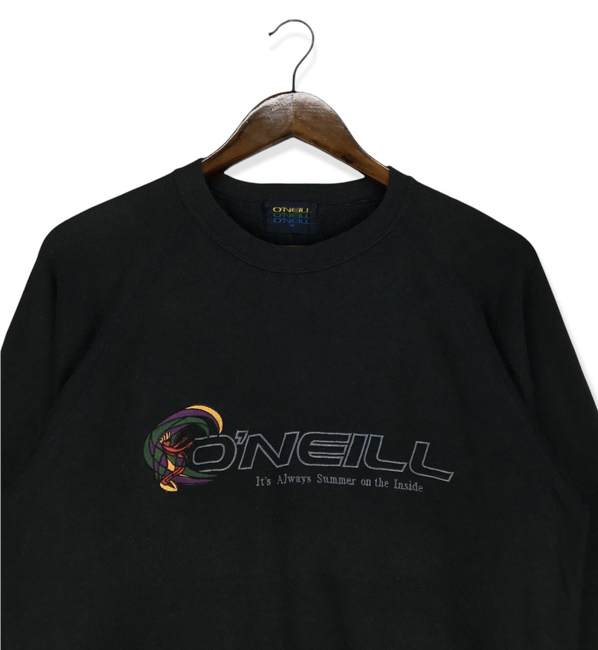 O'Neill Vintage Oneill Spellout Sweatshirt Size US M / EU 48-50 / 2 - 2 Thumbnail