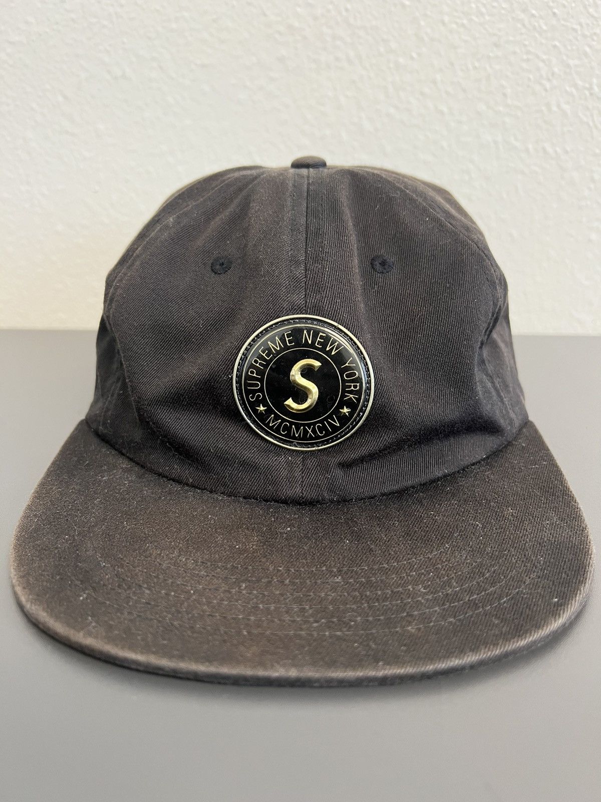 Supreme Chino Twill Gel S Logo 6 Panel hat