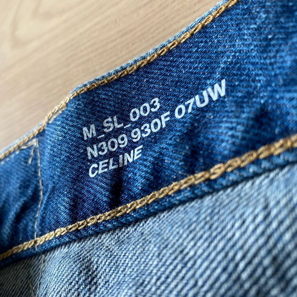 Celine × Hedi Slimane CELINE BY HEDI SLIMANE “CLASSIC SLIM JEANS IN UNION WASH” Size US 30 / EU 46 - 3 Thumbnail