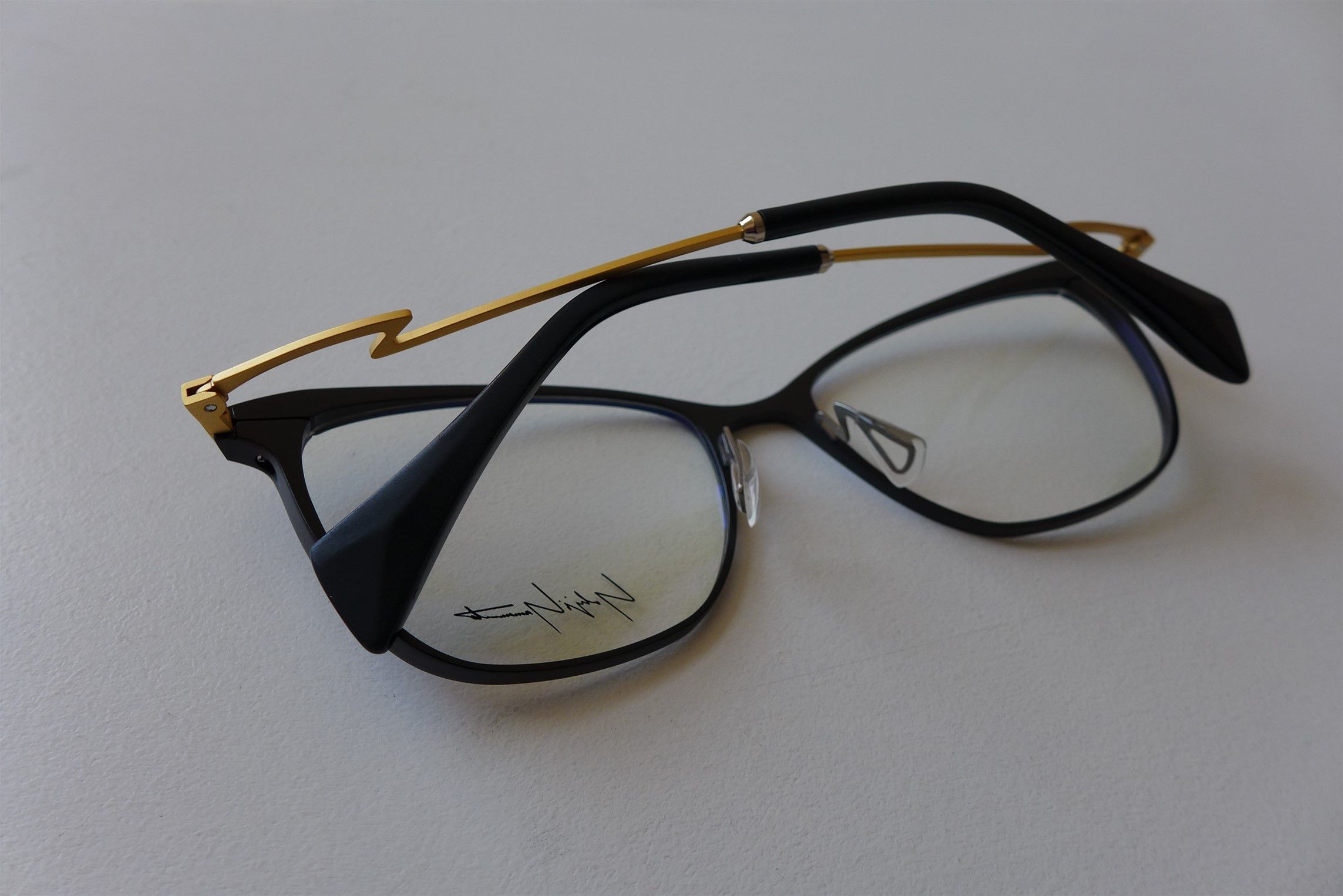 Yohji Yamamoto Yohji Yamamoto YY3030 Optical Glasses - Black & Gold. Size ONE SIZE - 5 Thumbnail