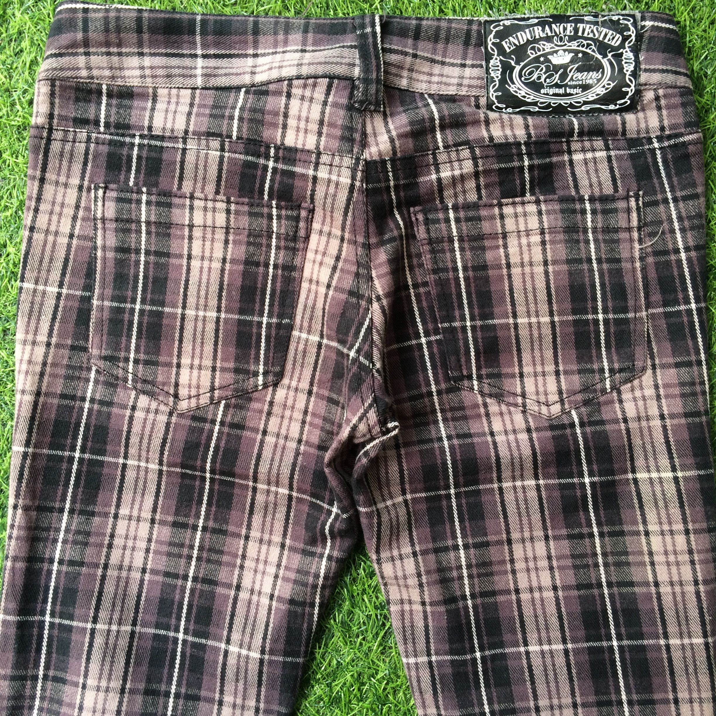 Japanese Brand Japanese Utility Checkered Tartan Tactical Punk Pants #D-309 Size US 28 / EU 44 - 4 Thumbnail
