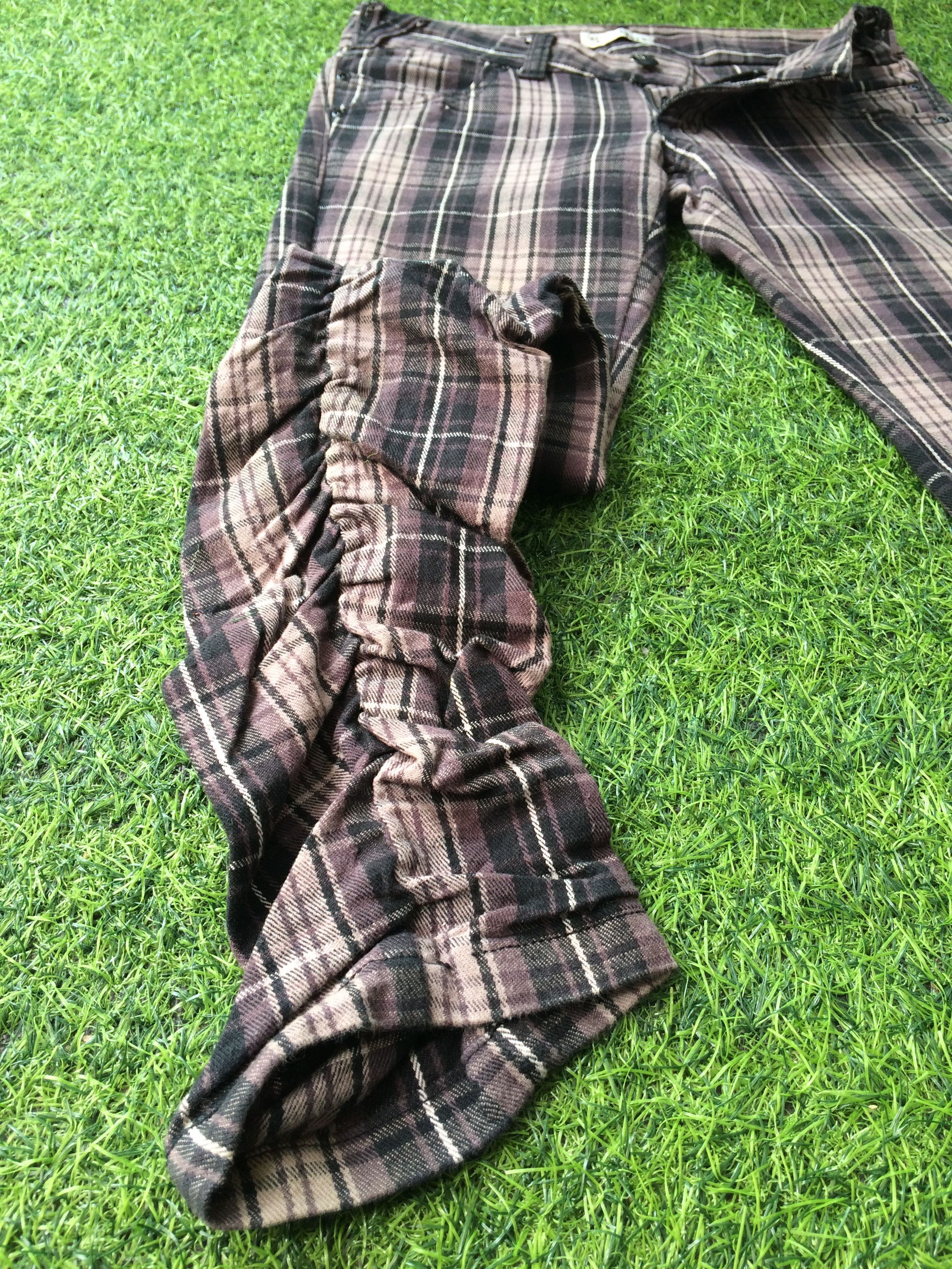 Japanese Brand Japanese Utility Checkered Tartan Tactical Punk Pants #D-309 Size US 28 / EU 44 - 6 Thumbnail