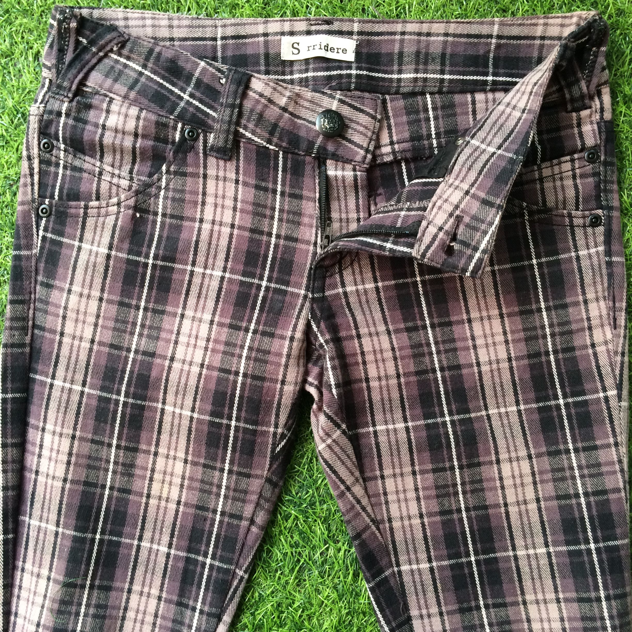 Japanese Brand Japanese Utility Checkered Tartan Tactical Punk Pants #D-309 Size US 28 / EU 44 - 3 Thumbnail