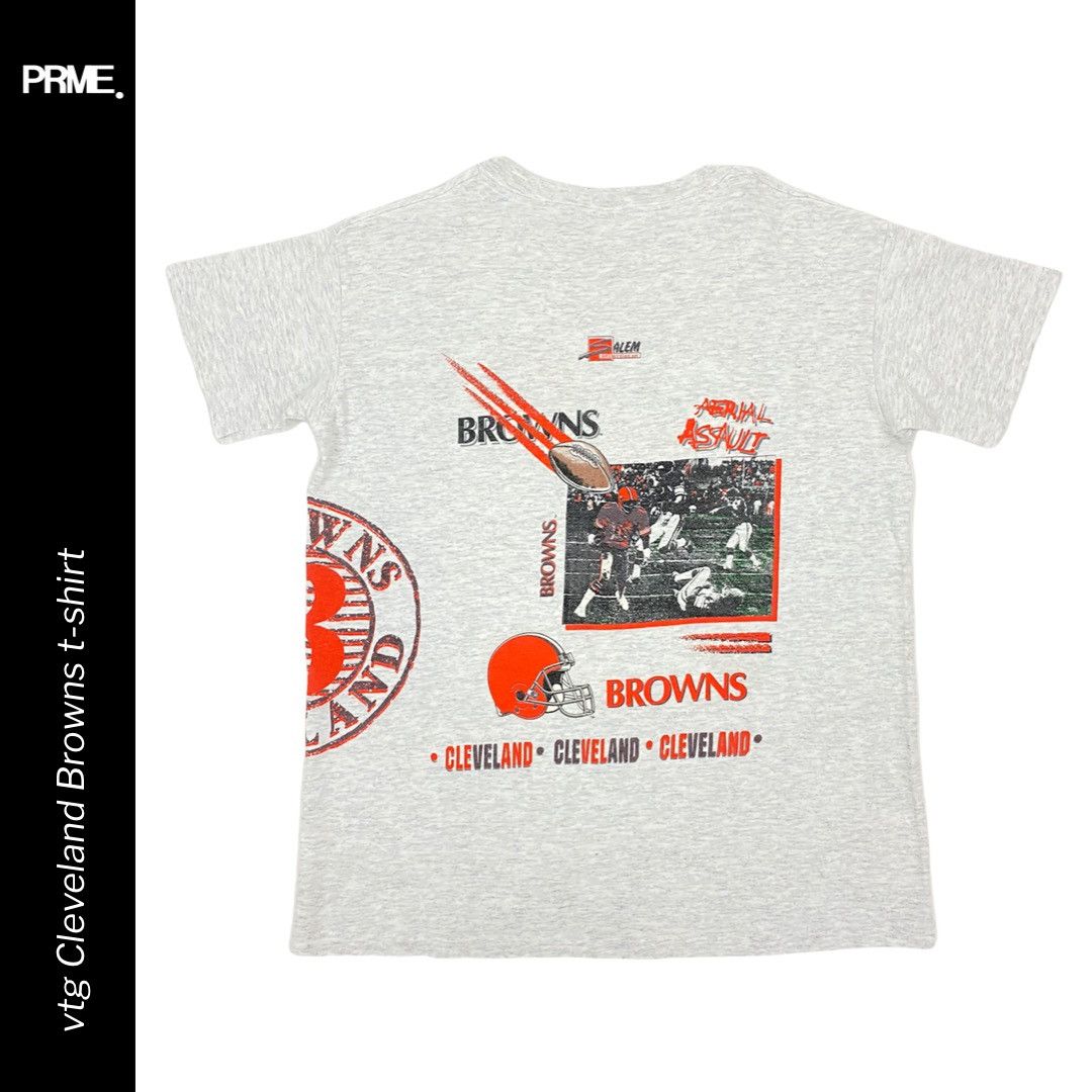 NFL vintage 90s 1991 SALEM SPORTSWEAR Cleveland Browns t-shirt Size US S / EU 44-46 / 1 - 8 Thumbnail