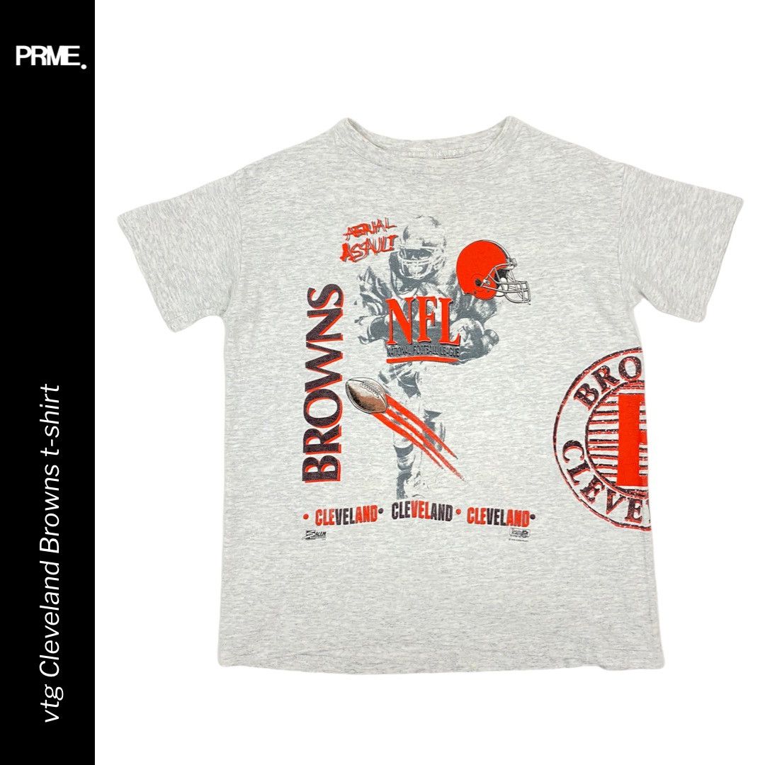 NFL vintage 90s 1991 SALEM SPORTSWEAR Cleveland Browns t-shirt Size US S / EU 44-46 / 1 - 2 Thumbnail