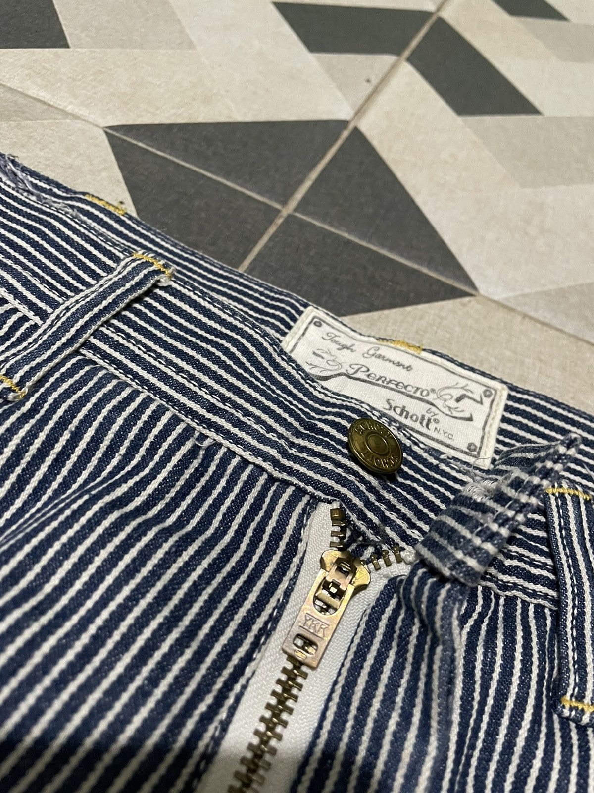 Schott × Vintage Vintage Perfecto Schott Carpenter Hickory Pants Size US 30 / EU 46 - 5 Thumbnail