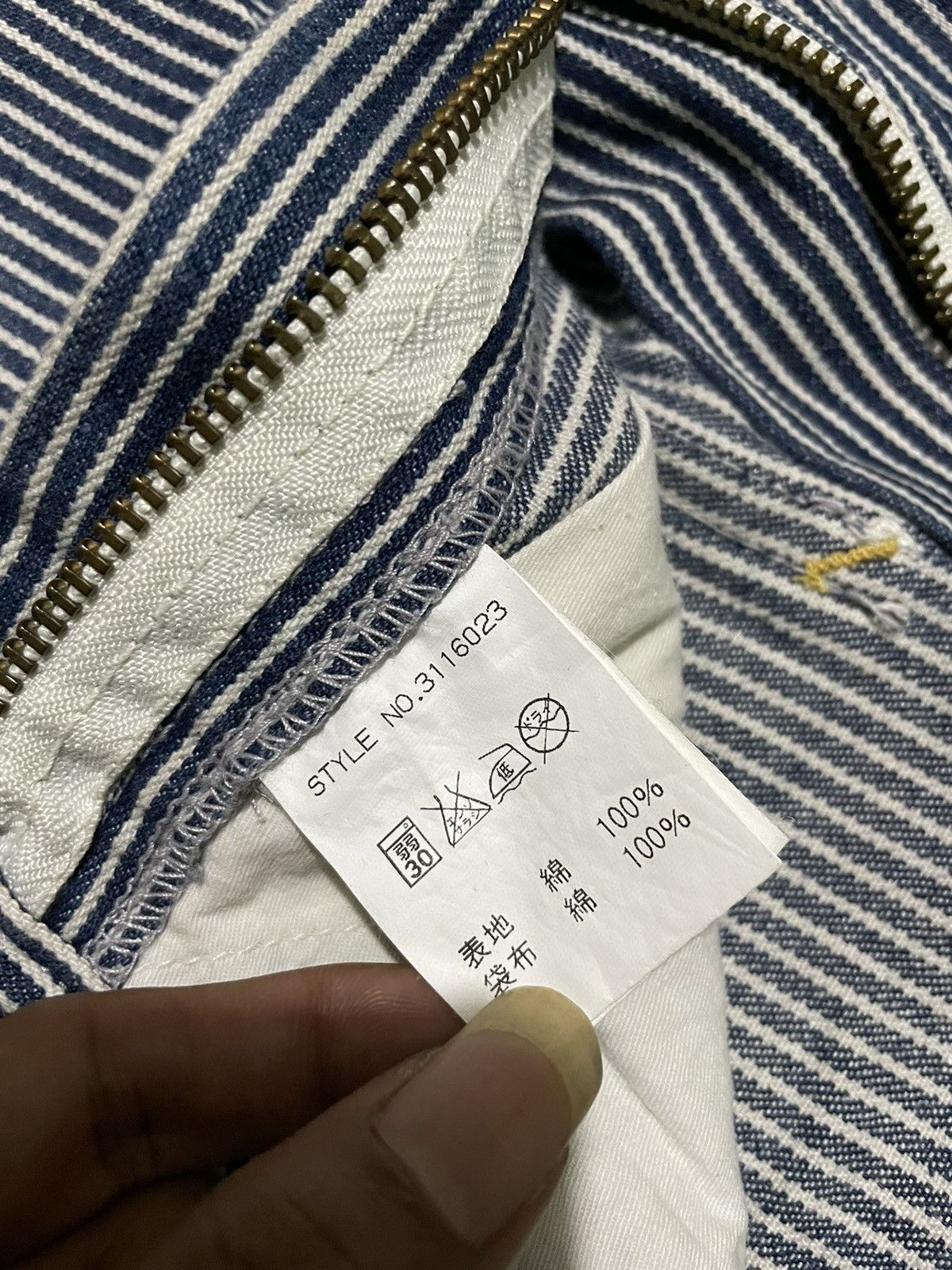 Schott × Vintage Vintage Perfecto Schott Carpenter Hickory Pants Size US 30 / EU 46 - 7 Thumbnail