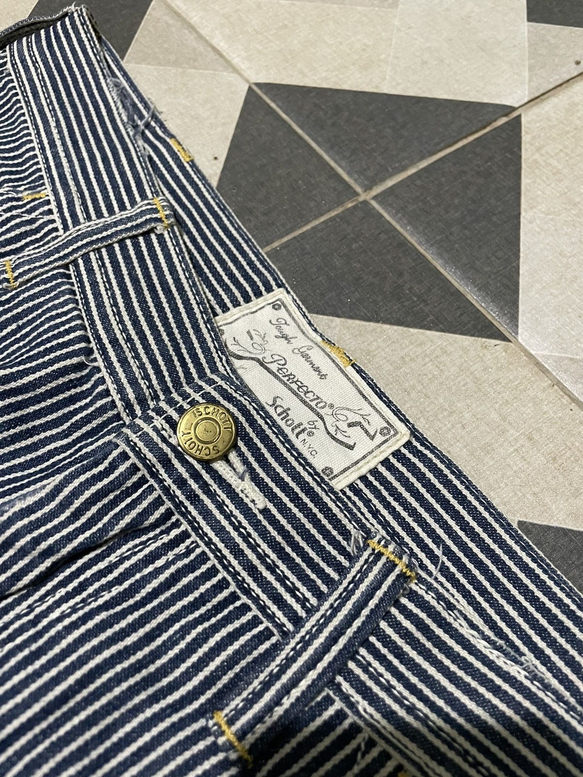 Schott × Vintage Vintage Perfecto Schott Carpenter Hickory Pants Size US 30 / EU 46 - 3 Thumbnail