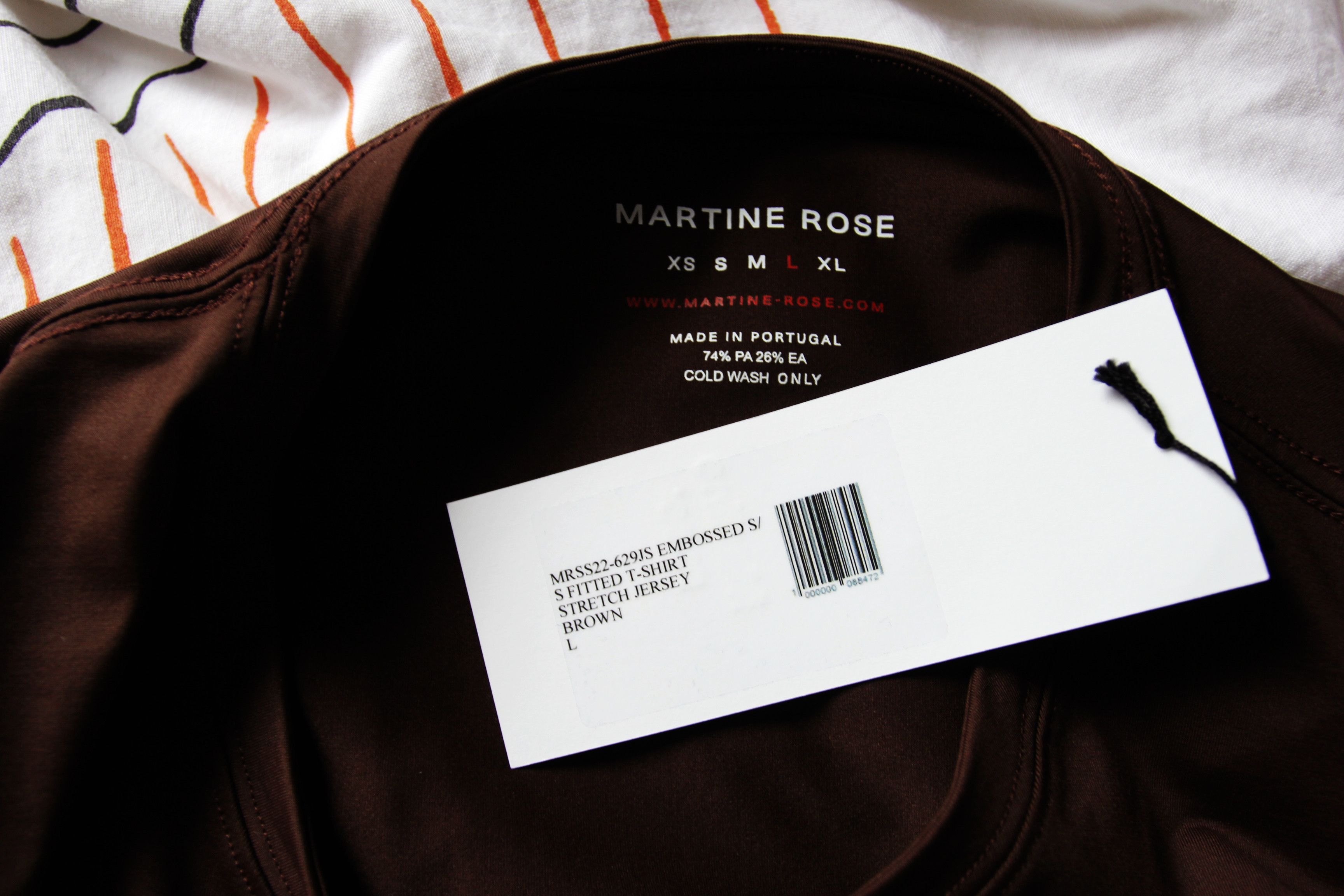 Martine Rose BNWT SS22 MARTINE ROSE EMBOSSED FITTED STRETCH TSHIRT B L Size US M / EU 48-50 / 2 - 9 Thumbnail