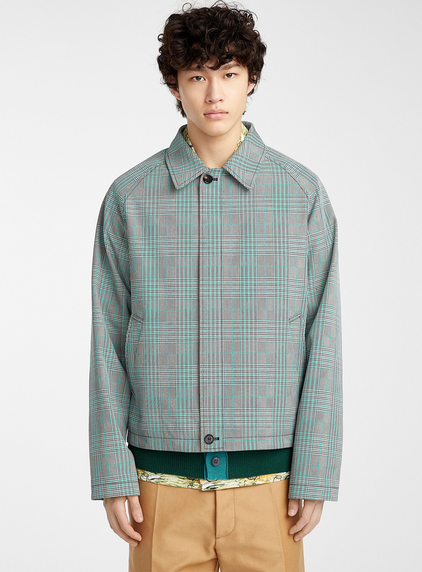 Marni BNWT SS20 MARNI CHECKED JACKET 50 Size US M / EU 48-50 / 2 - 1 Thumbnail