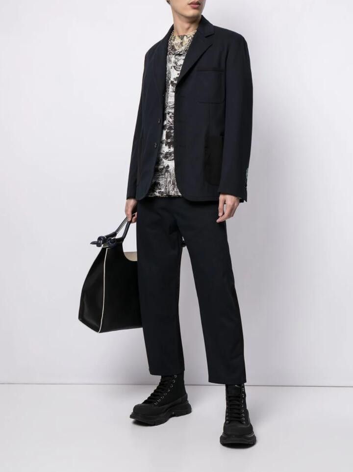 Marni BNWT SS21 MARNI SINGLE BREASTED BLAZER JACKET NAVY 46 Size US S / EU 44-46 / 1 - 14 Thumbnail