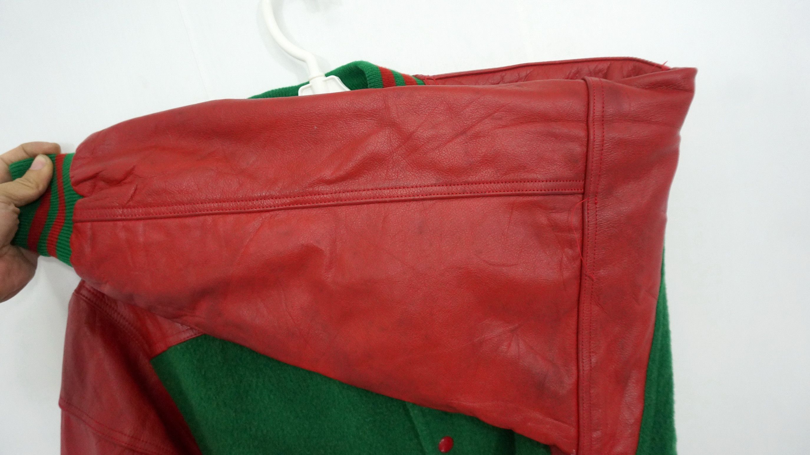 Vintage 🔥Vintage🔥 KEARNEY HOUSE Leather Sleeve Varsity Jacket Size US M / EU 48-50 / 2 - 14 Thumbnail
