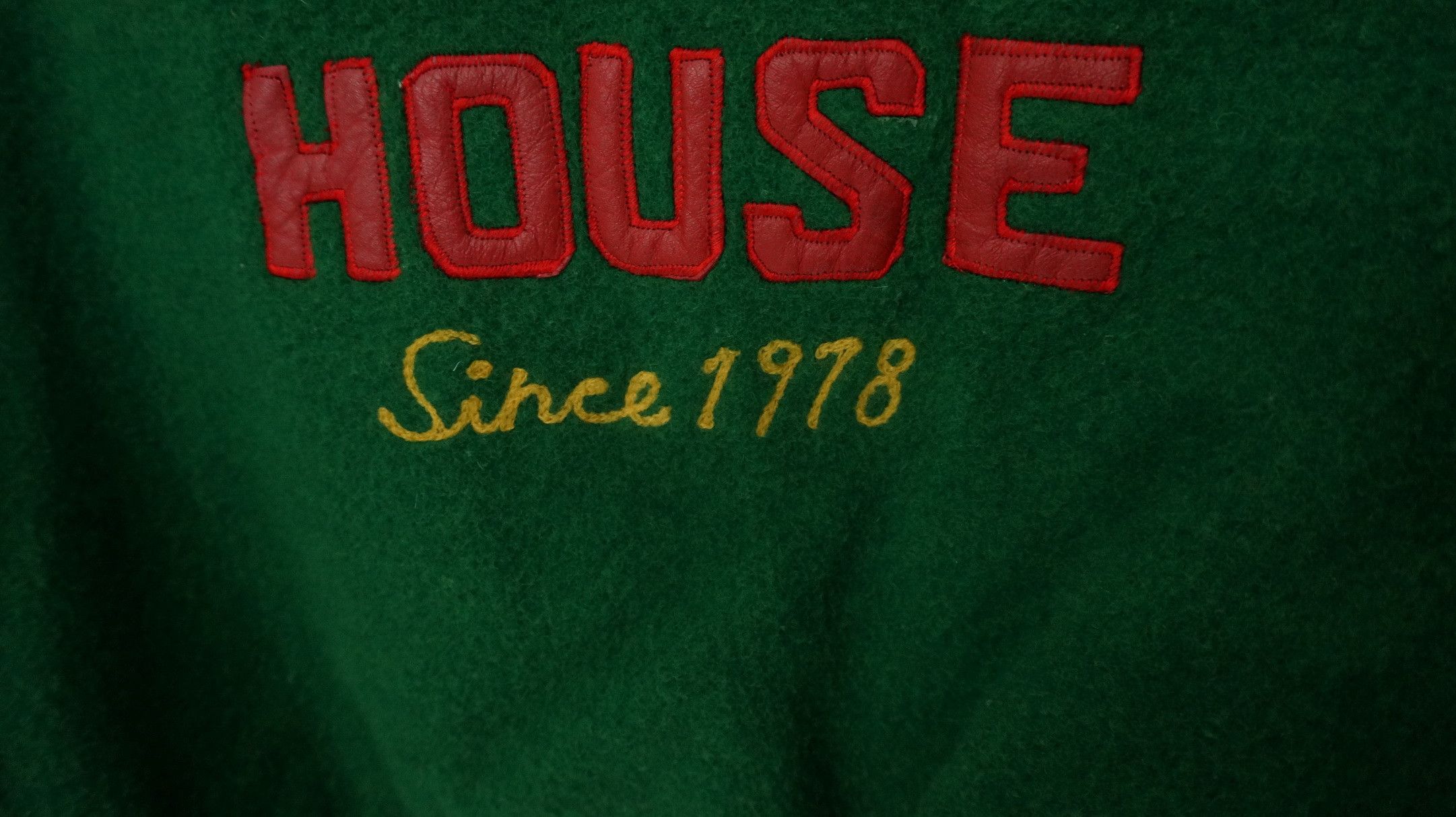 Vintage 🔥Vintage🔥 KEARNEY HOUSE Leather Sleeve Varsity Jacket Size US M / EU 48-50 / 2 - 8 Thumbnail