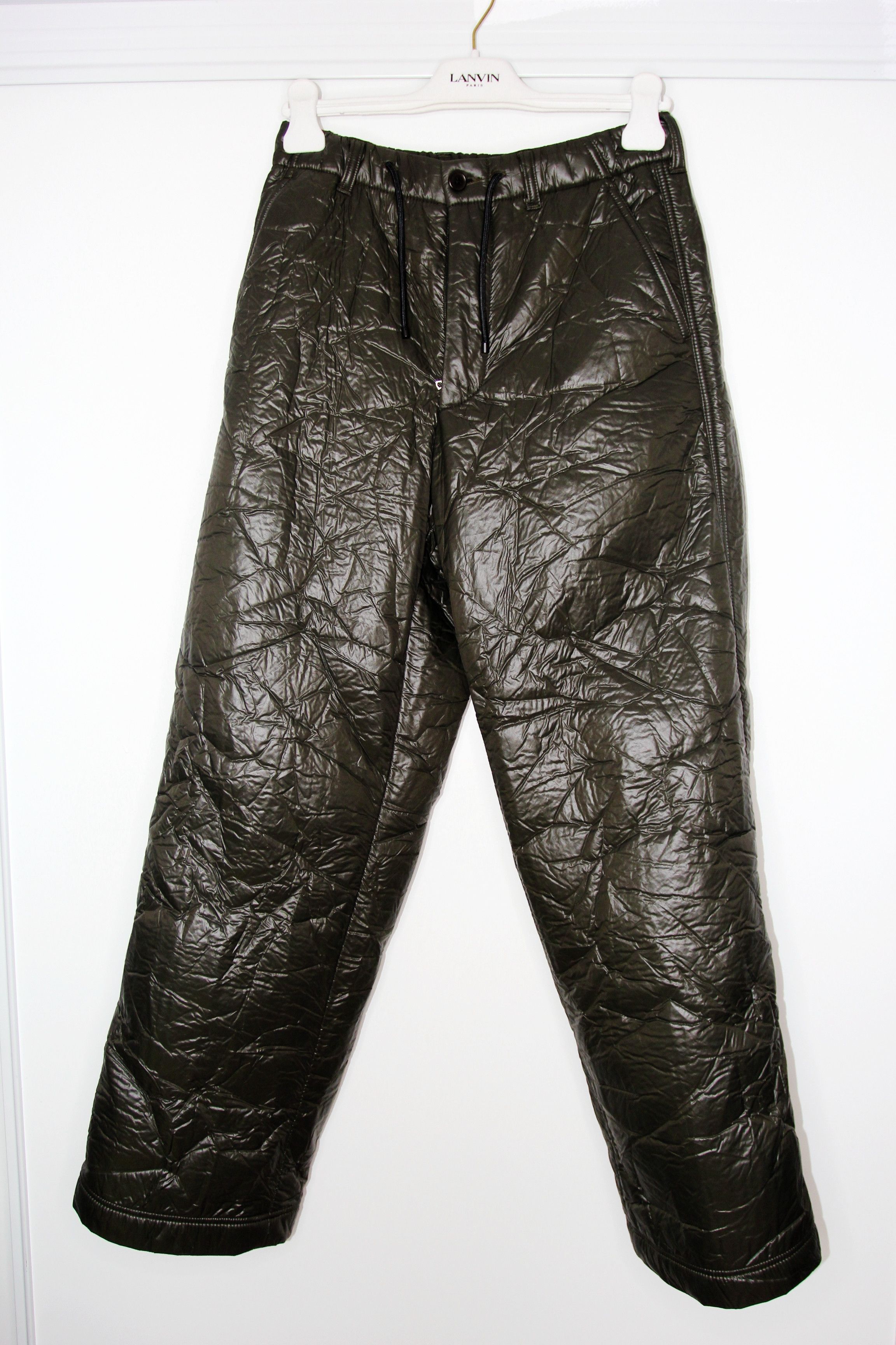 Dries Van Noten BNWT AW21 DRIES VAN NOTEN PERTO CRINKLED SATIN PANTS S Size US 30 / EU 46 - 2 Thumbnail
