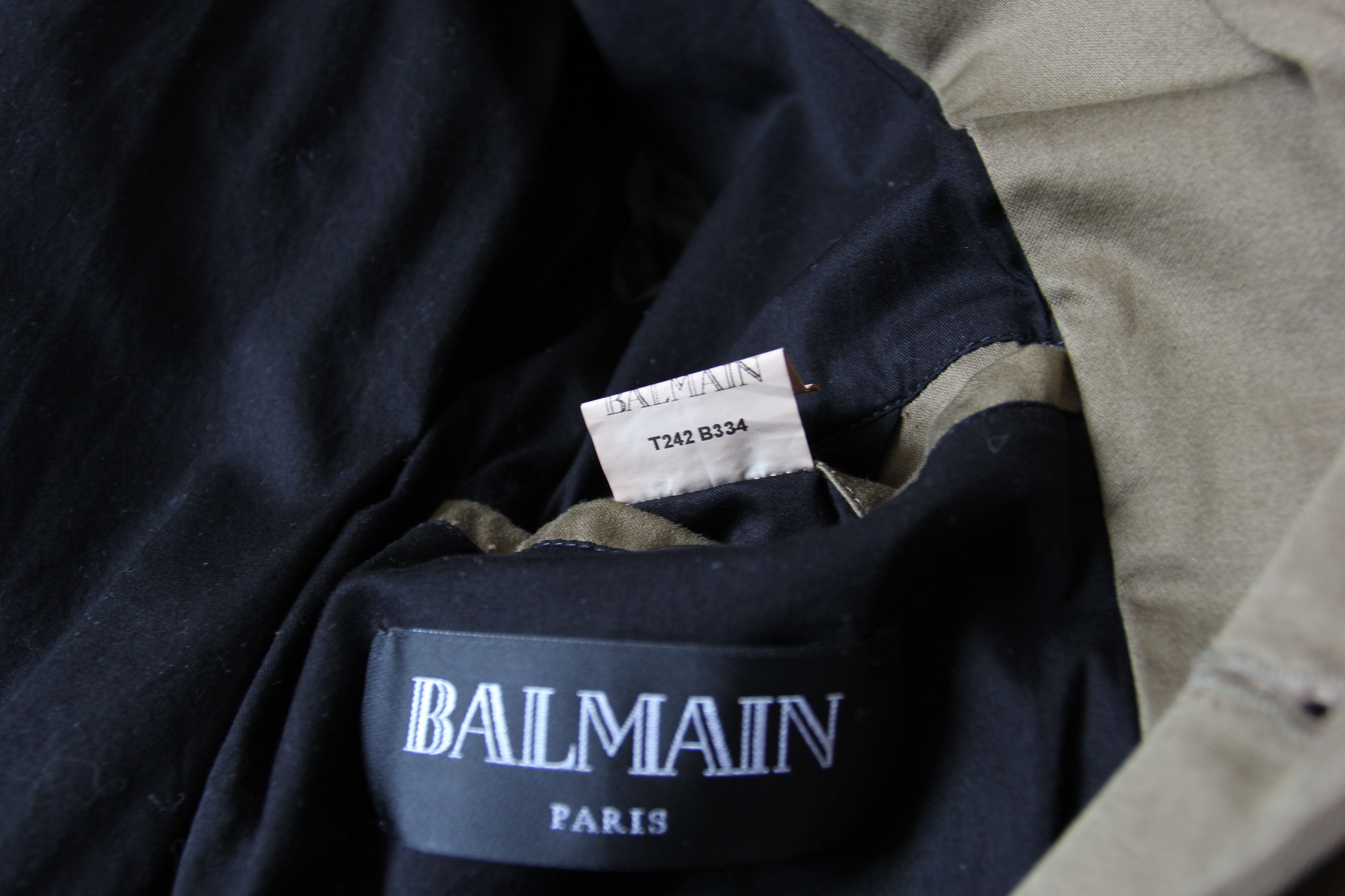Balmain SS13 BALMAIN KHAKI MILITARY COAT 54 Size US L / EU 52-54 / 3 - 9 Thumbnail