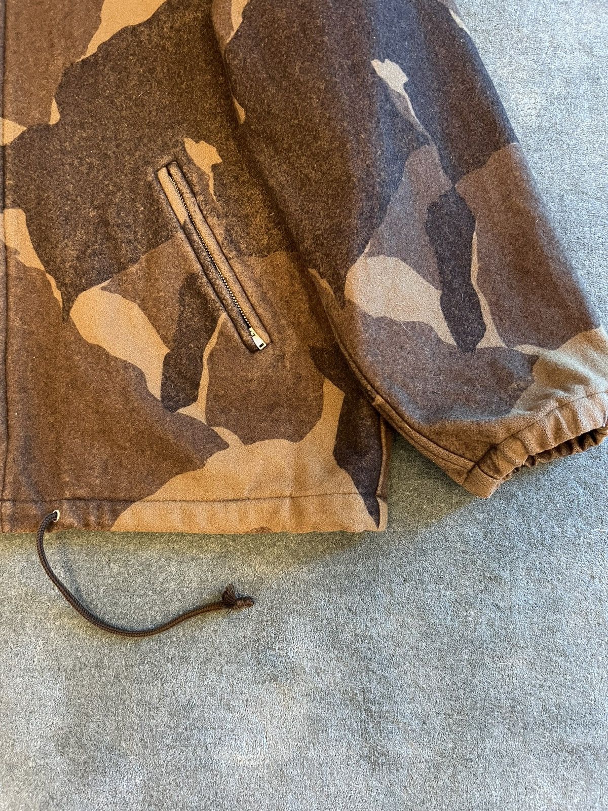 Comme des Garcons 90s Comme des Garcons Wool Camo Hoodie Brown Size US M / EU 48-50 / 2 - 2 Thumbnail