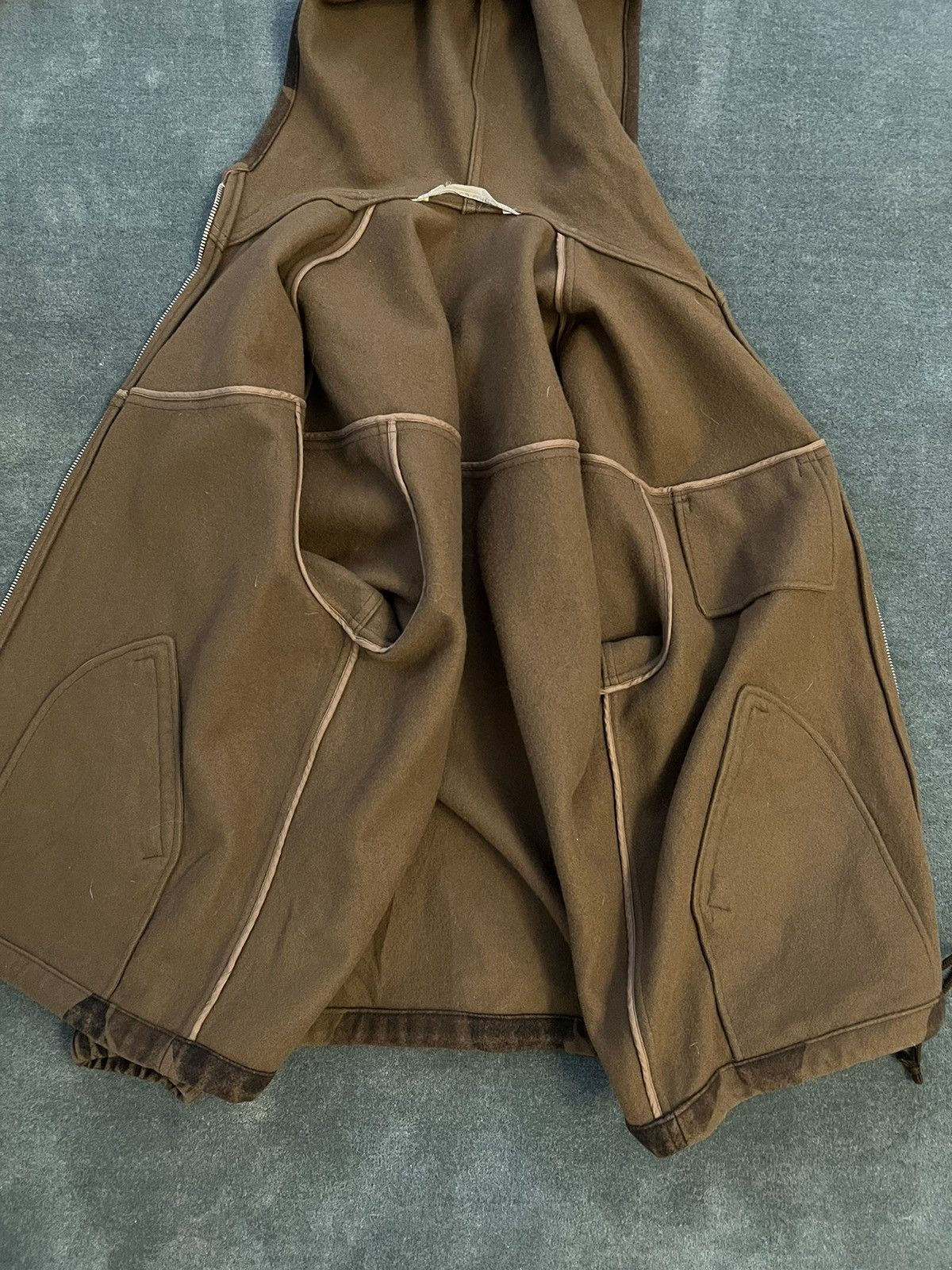 Comme des Garcons 90s Comme des Garcons Wool Camo Hoodie Brown Size US M / EU 48-50 / 2 - 4 Thumbnail