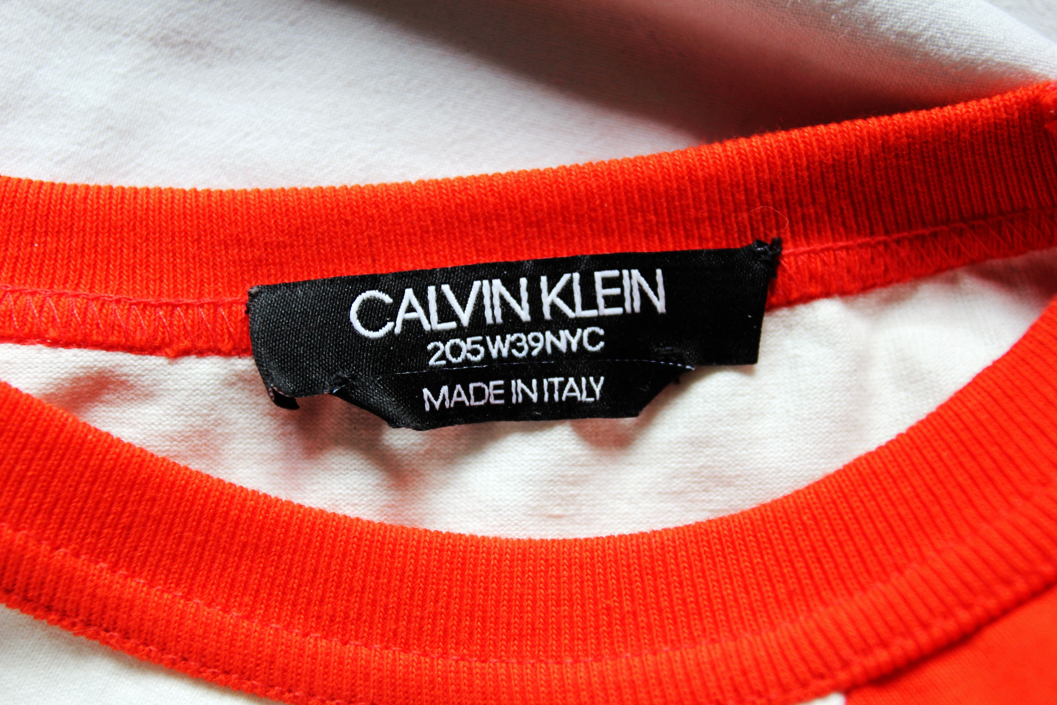 Calvin Klein 205W39NYC SS19 CALVIN KLEIN 205W39NYC JERSEY OVERSIZED TSHIRT M Size US M / EU 48-50 / 2 - 10 Thumbnail