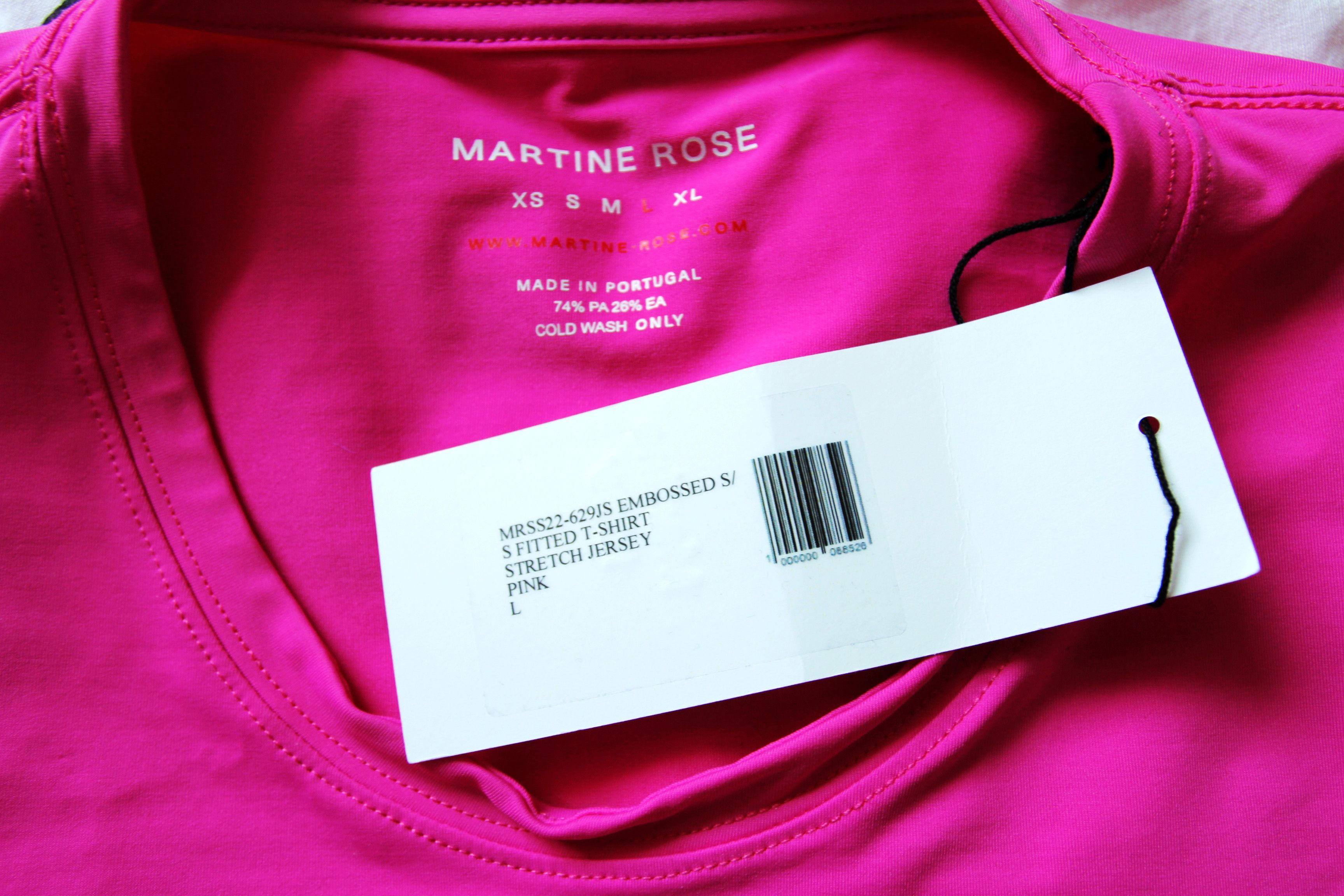 Martine Rose BNWT SS22 MARTINE ROSE EMBOSSED FITTED STRETCH TSHIRT P L Size US L / EU 52-54 / 3 - 8 Thumbnail