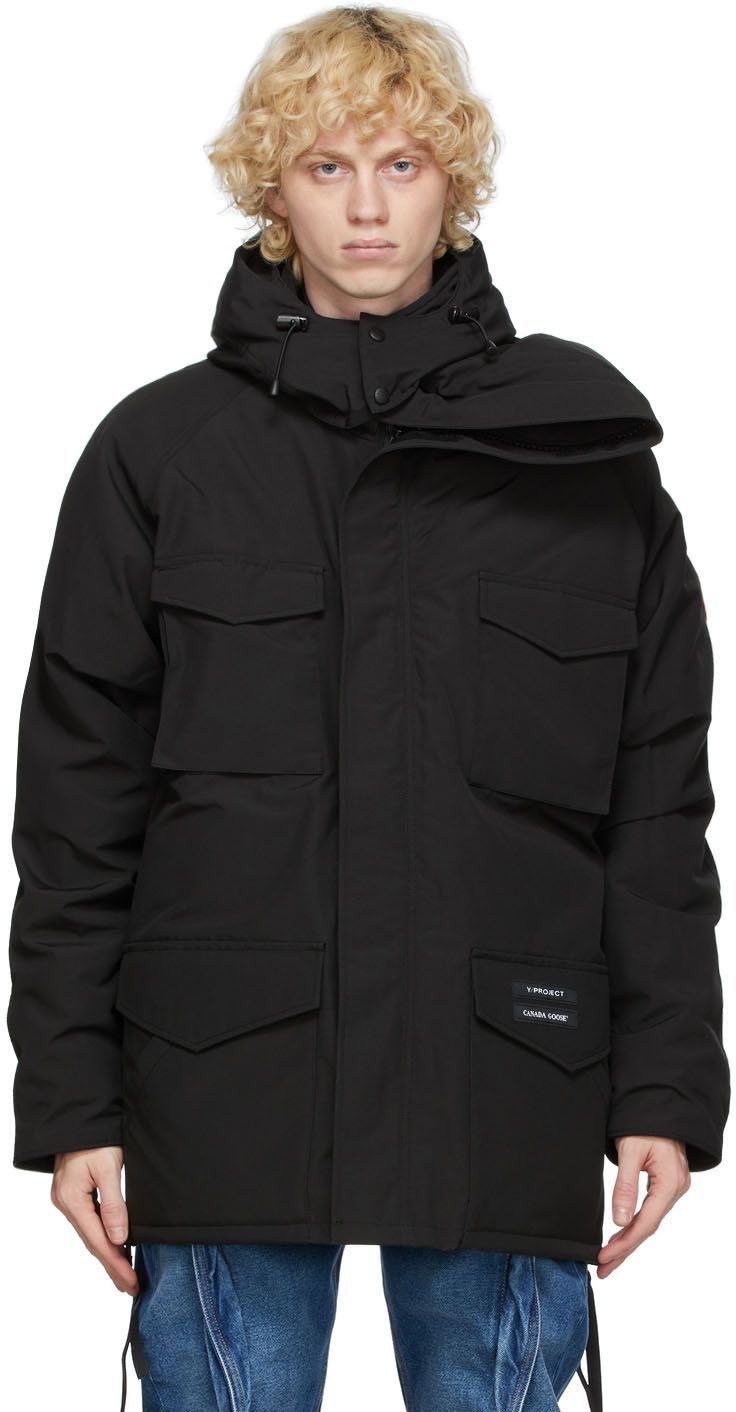 image of Aw20 Yproject X Canada Goose Constable Parka M in Black, Men's (Size Medium)