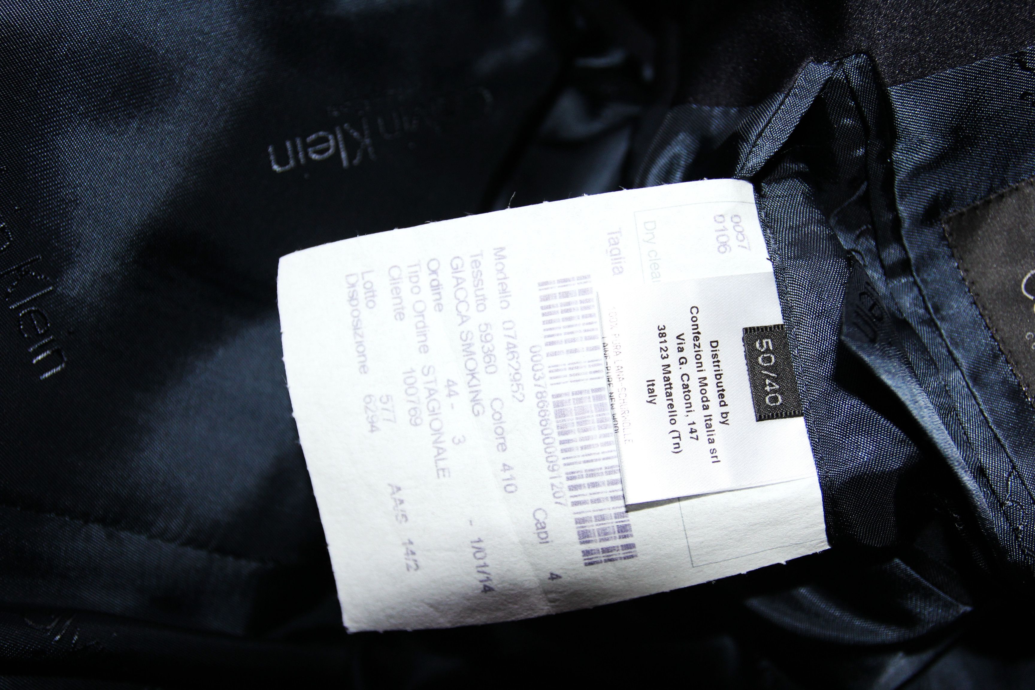 Calvin Klein SS14 CALVIN KLEIN COLLECTION GIACCA SMOKING BLAZER 50 Size US M / EU 48-50 / 2 - 17 Thumbnail