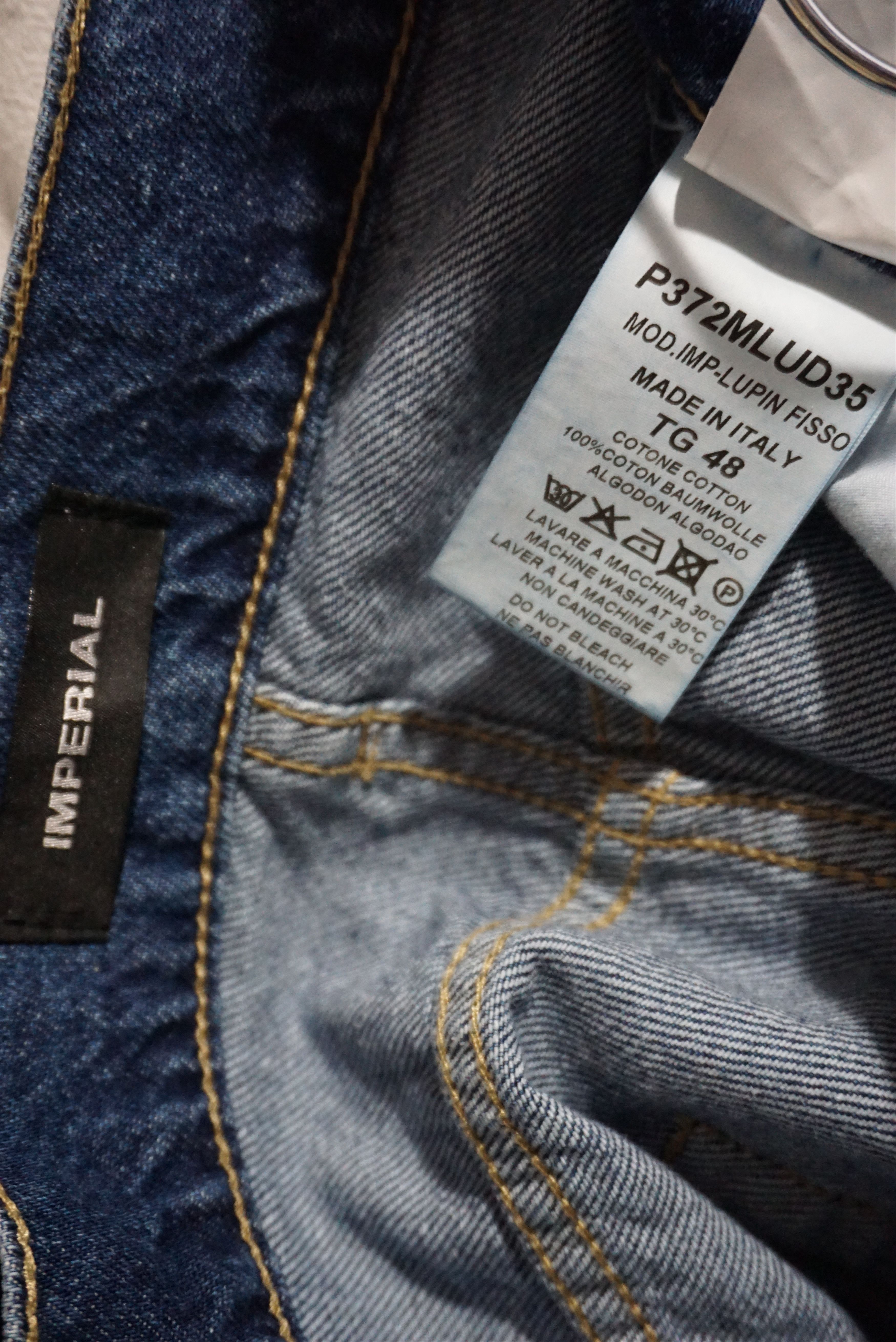 Imperial BNWT AW19 IMPERIAL BAGGY BLUE JEANS 48 Size US 32 / EU 48 - 5 Thumbnail