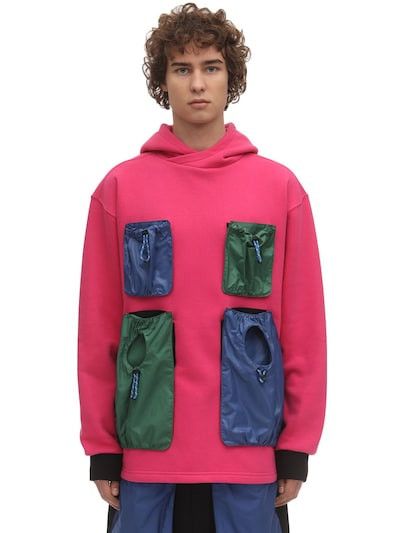 image of Ss20 Lyph Live Young Play Hard Want Pockets Hoodie XL in Pink, Men's
