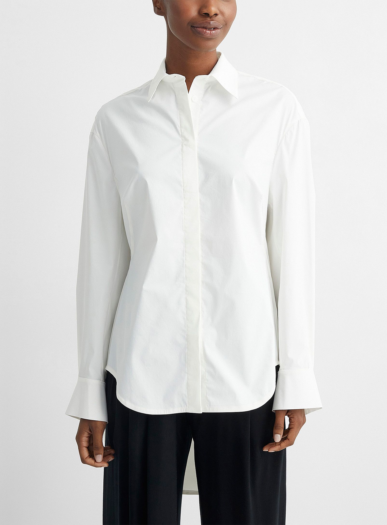 image of Ss21 Unttld Elle Blouse Shirt 10 in White, Men's (Size Medium)