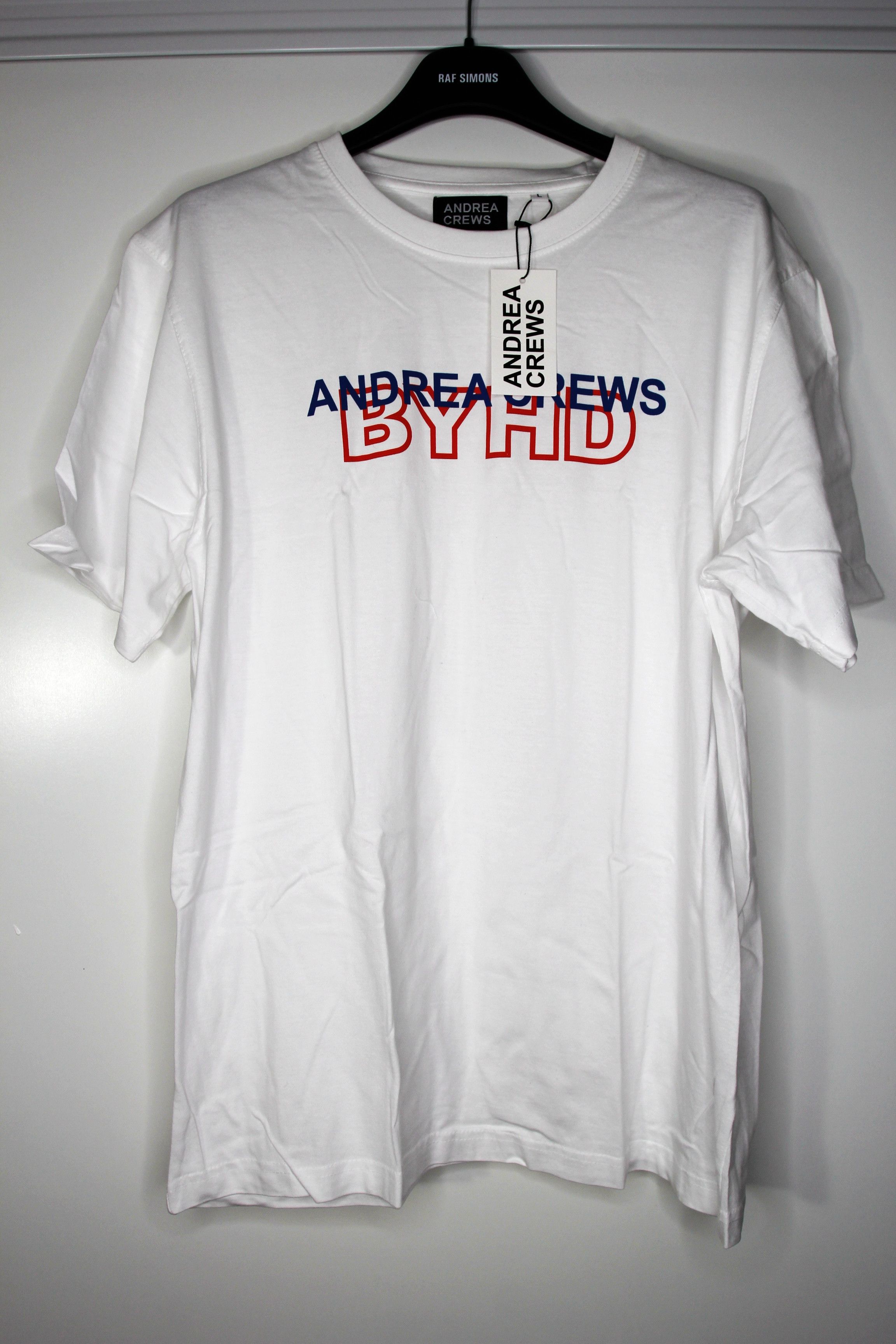 Andrea Crews BNWT SS19 ANDREA CREWS BYHD LOGO PRINT CREW NECK T-SHIRT L Size US L / EU 52-54 / 3 - 2 Thumbnail