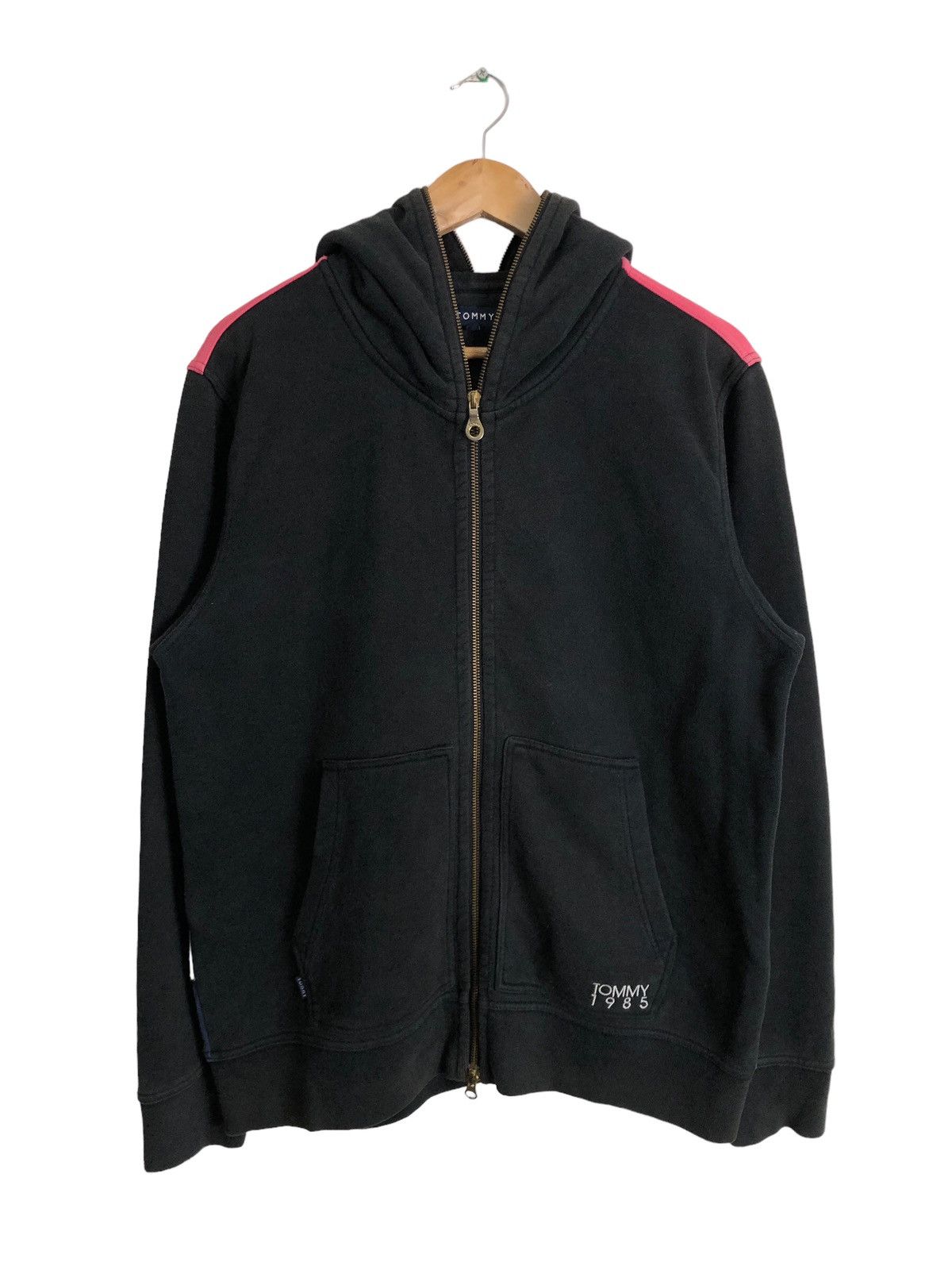 Tommy Hilfiger Vintage Tommy Embroidery Full zipper Hoodie Size US L / EU 52-54 / 3 - 3 Thumbnail