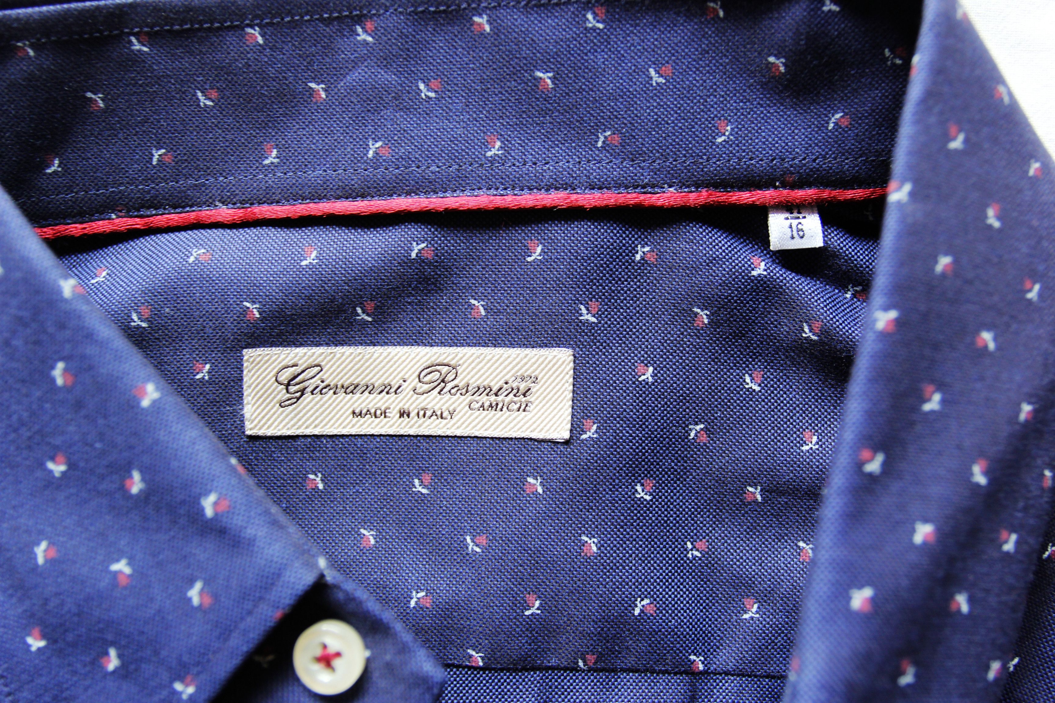 Other BNWT AW16 GIOVANNI ROSMINI ROSE PRINT SHIRT 16 Size US M / EU 48-50 / 2 - 9 Thumbnail