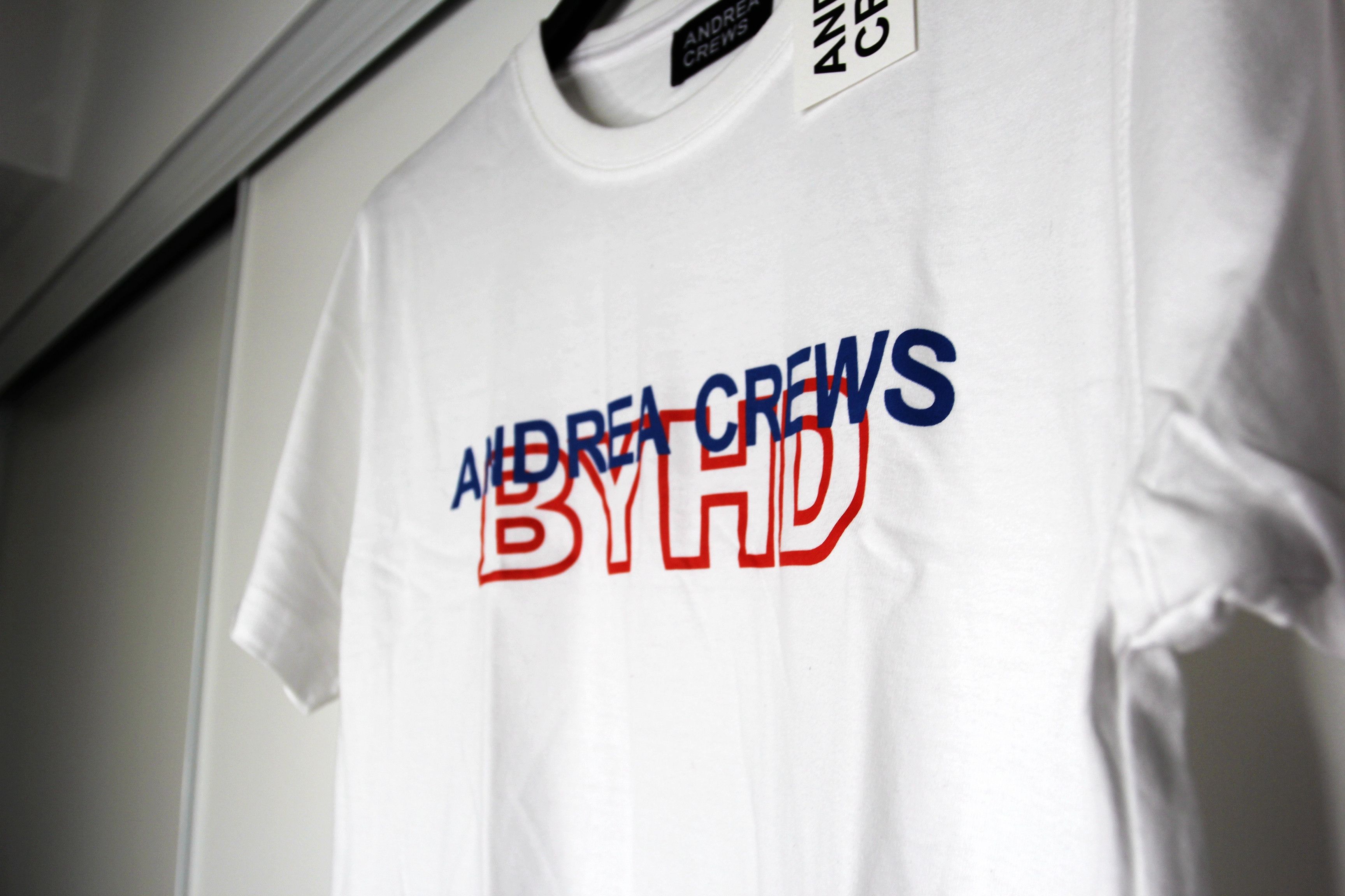 Andrea Crews BNWT SS19 ANDREA CREWS BYHD LOGO PRINT CREW NECK T-SHIRT S Size US S / EU 44-46 / 1 - 4 Thumbnail