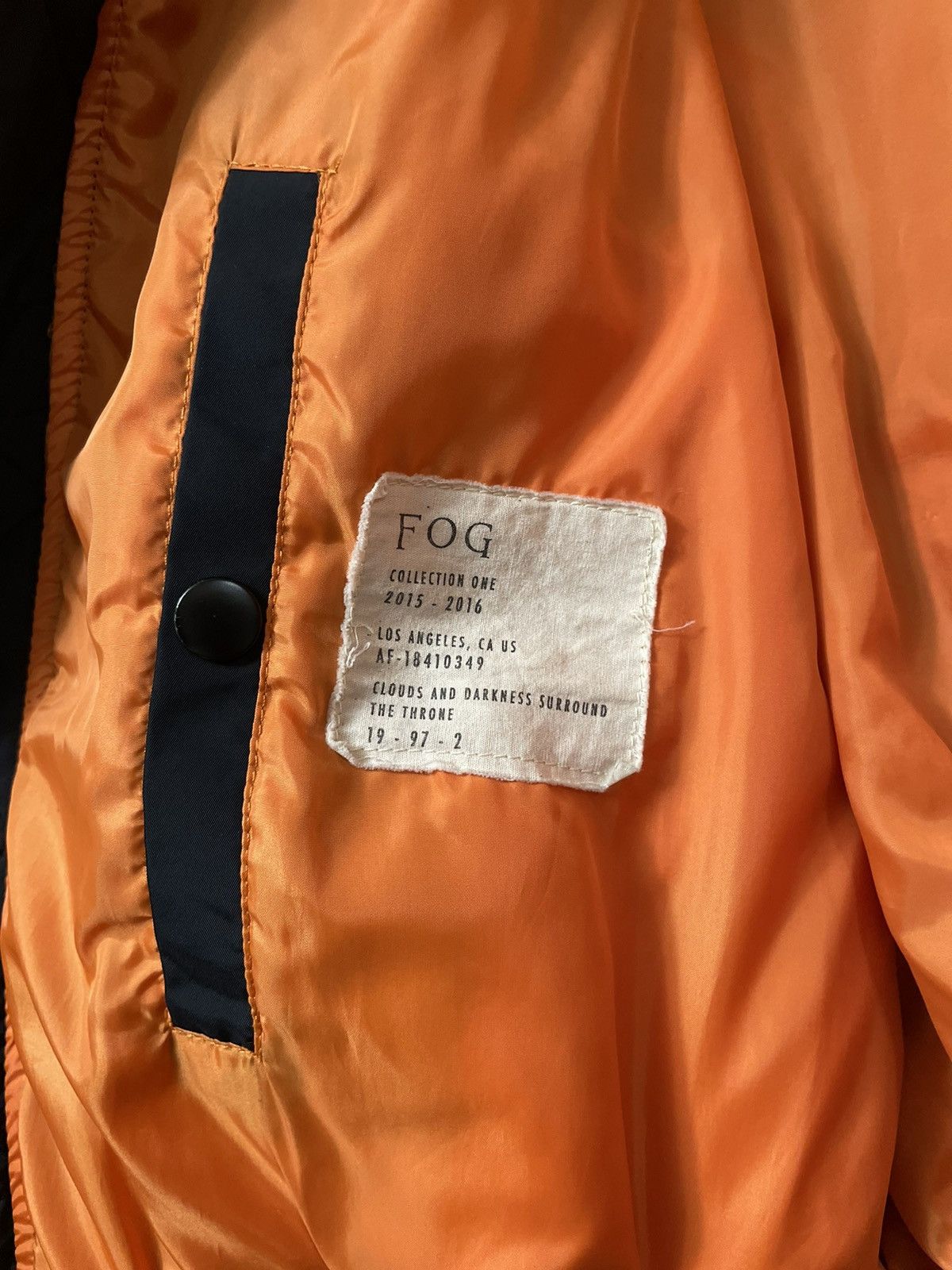 Essentials × FOG × Fear of God Fear of God FOG bomber jacket Size US S / EU 44-46 / 1 - 12 Thumbnail