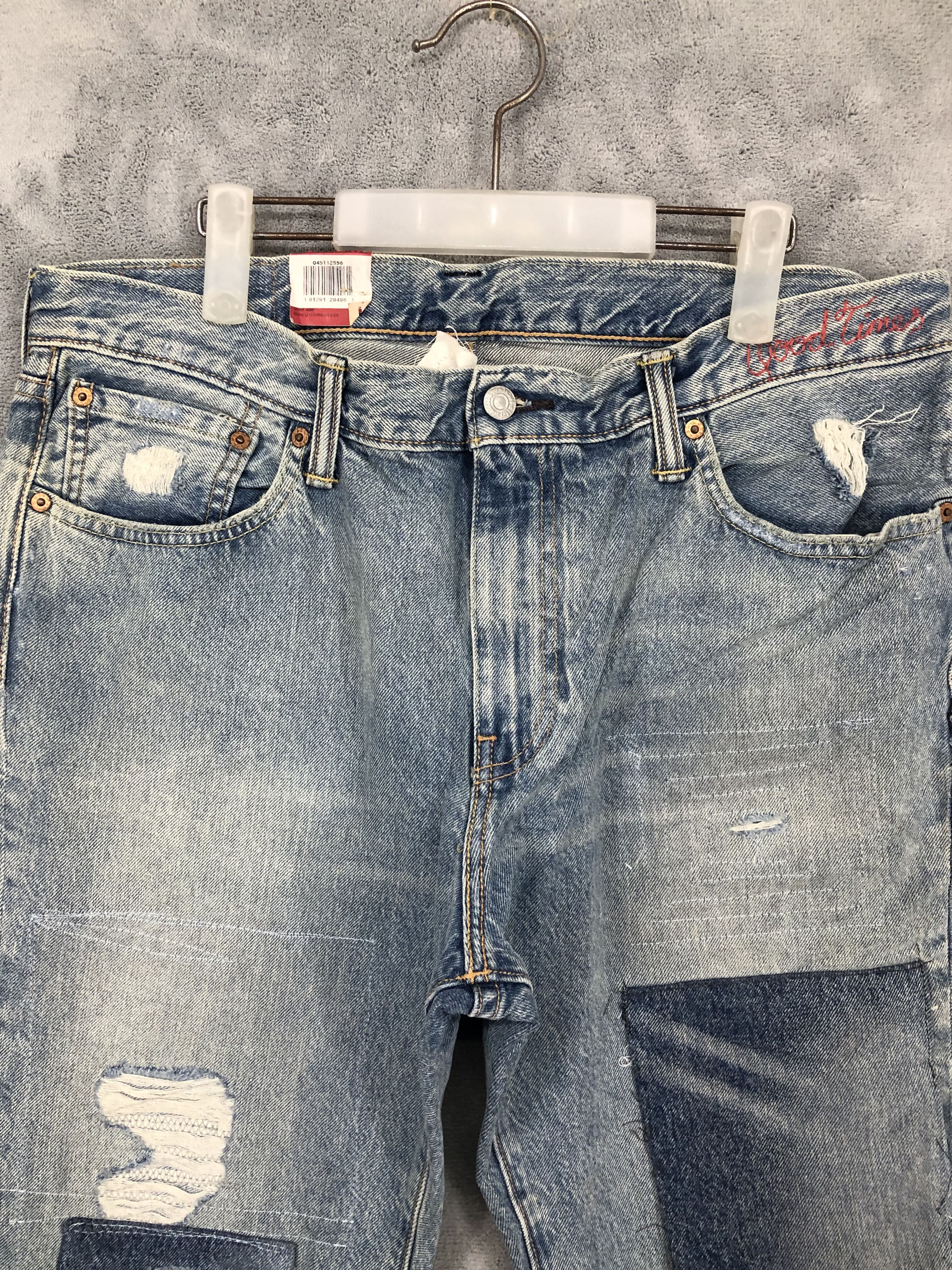 Levi's × Vintage Levis 511 Distressed Denim Jeans Size US 35 - 3 Thumbnail