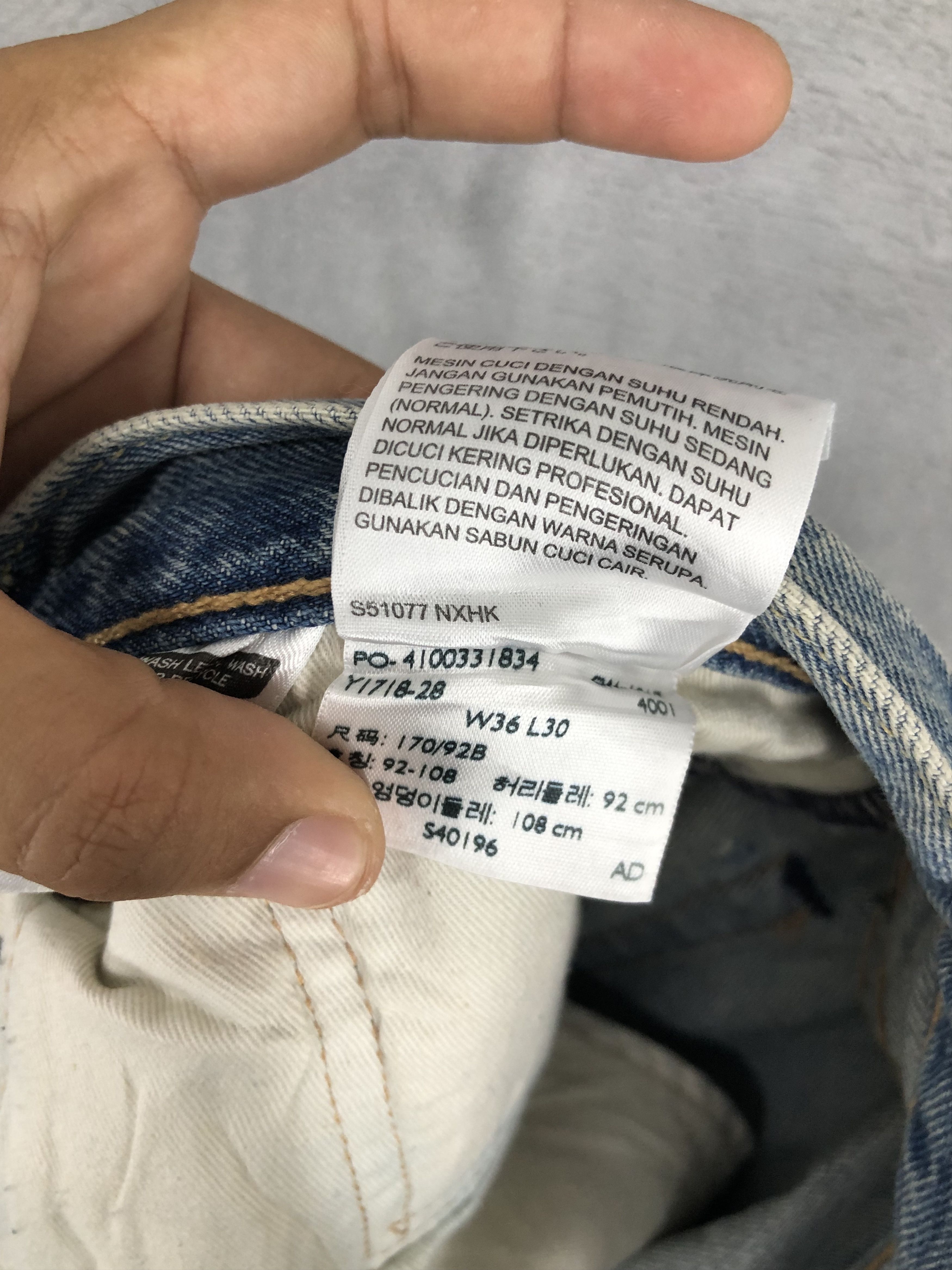 Levi's × Vintage Levis 511 Distressed Denim Jeans Size US 35 - 15 Thumbnail