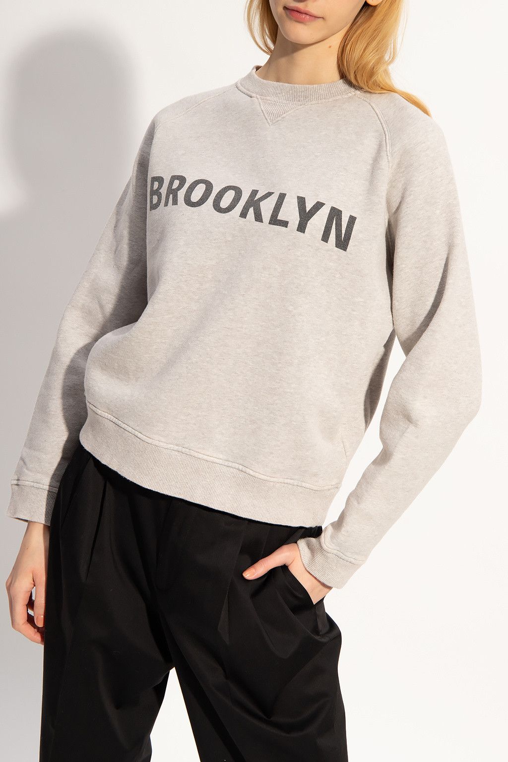 image of Ss21 Victoria Beckham Vvb Fleece Sweatshirt S in Grey, Men's (Size Small)