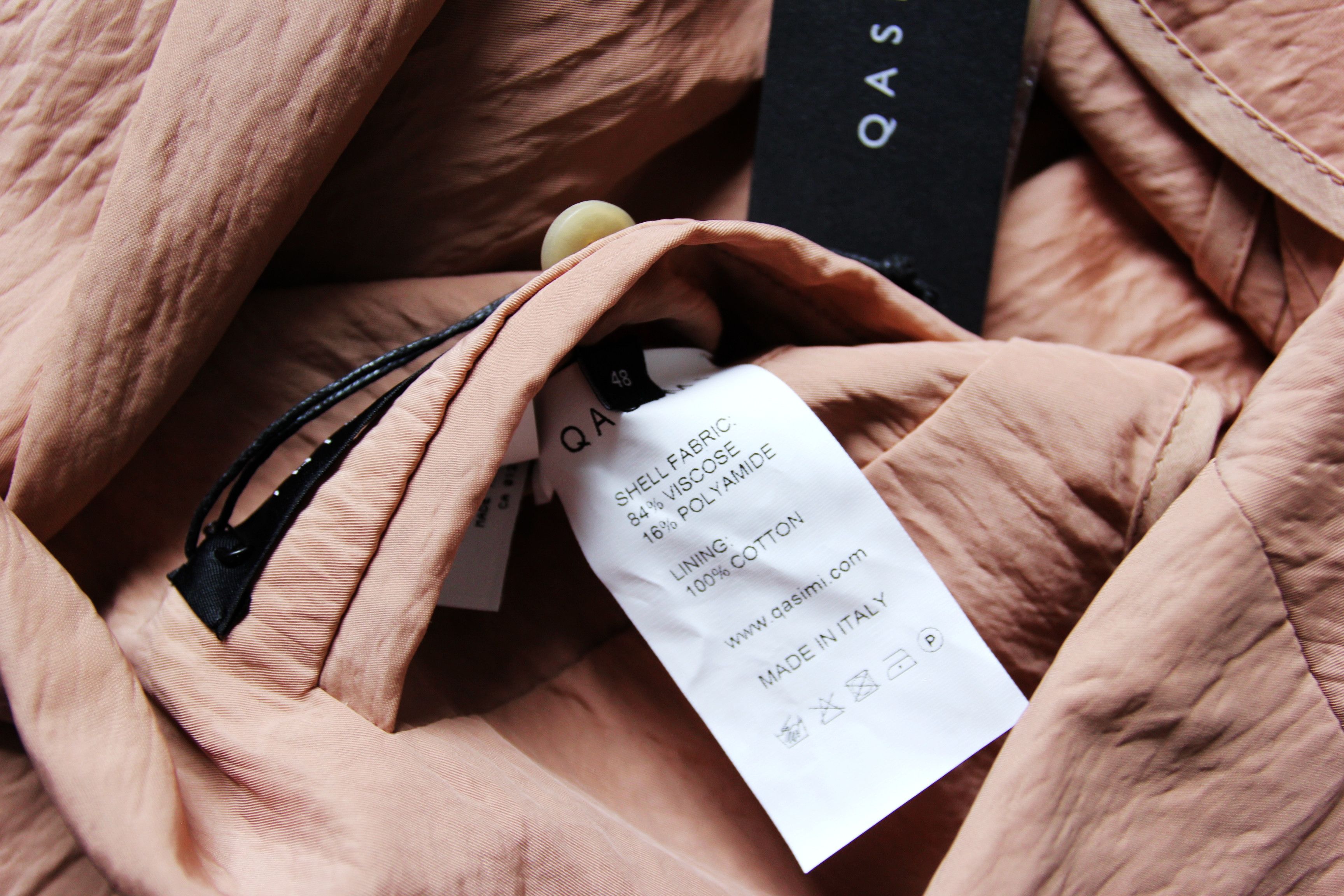 Other BNWT SS17 QASMI MASIRAH CRINKLE VISCOSE JACKET 48 Size US M / EU 48-50 / 2 - 14 Thumbnail
