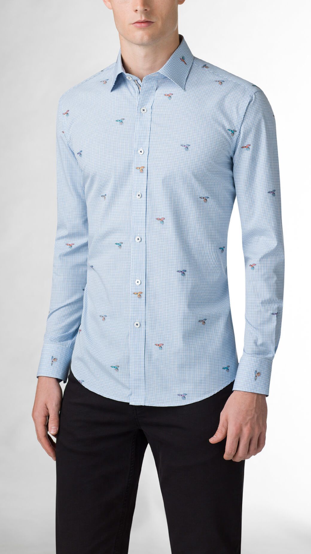 BUGATCHI BNWT SS17 BUGATCHI BIRDS CHECKED SHIRT M Size US M / EU 48-50 / 2 - 1 Thumbnail