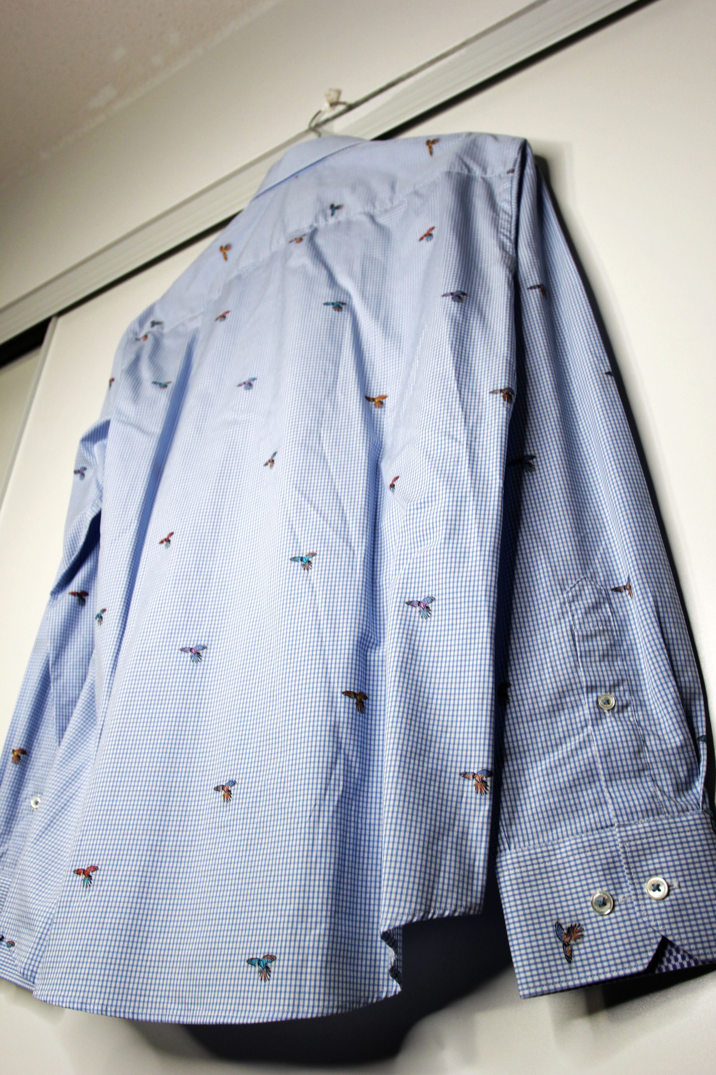BUGATCHI BNWT SS17 BUGATCHI BIRDS CHECKED SHIRT M Size US M / EU 48-50 / 2 - 8 Thumbnail
