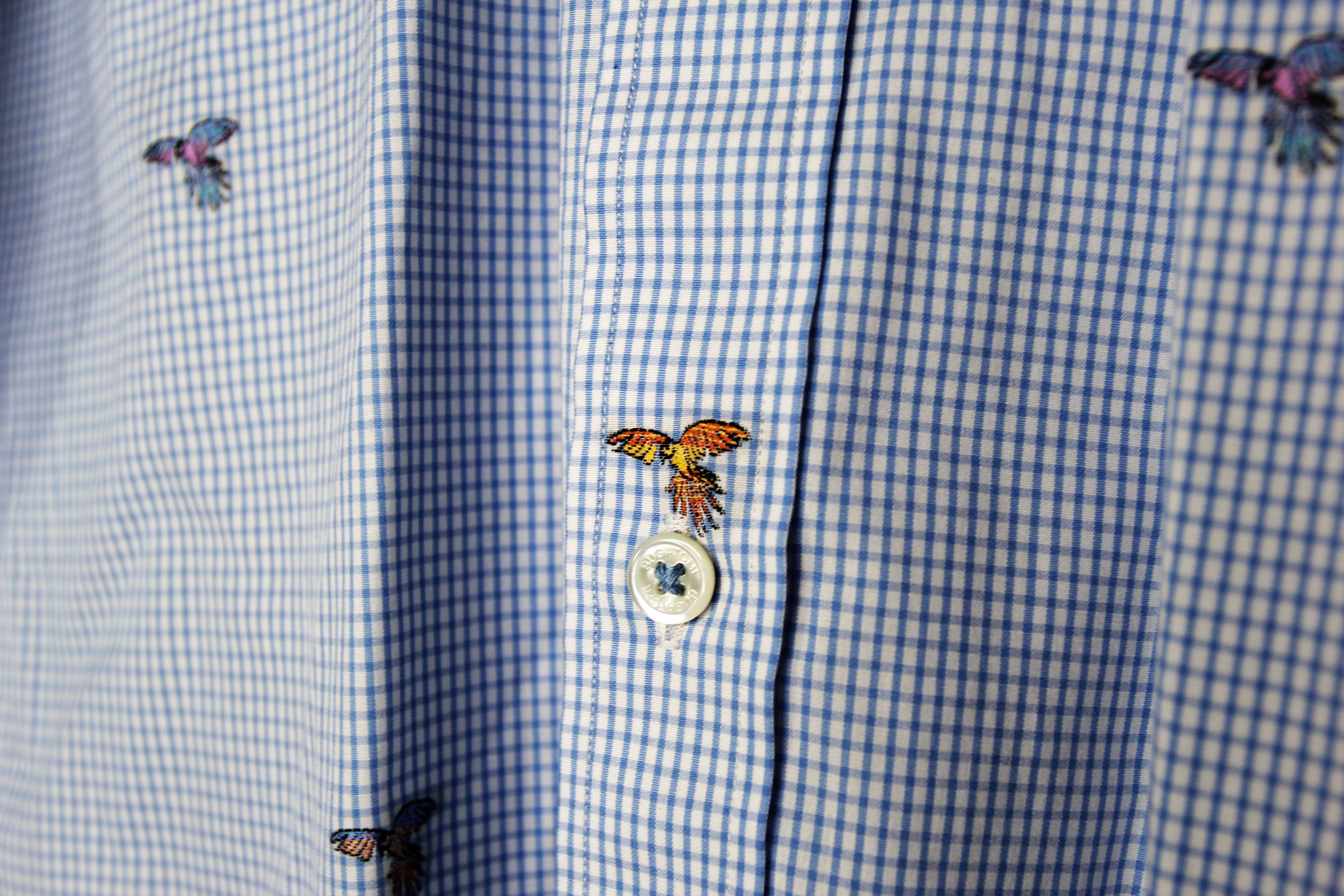 BUGATCHI BNWT SS17 BUGATCHI BIRDS CHECKED SHIRT M Size US M / EU 48-50 / 2 - 11 Thumbnail