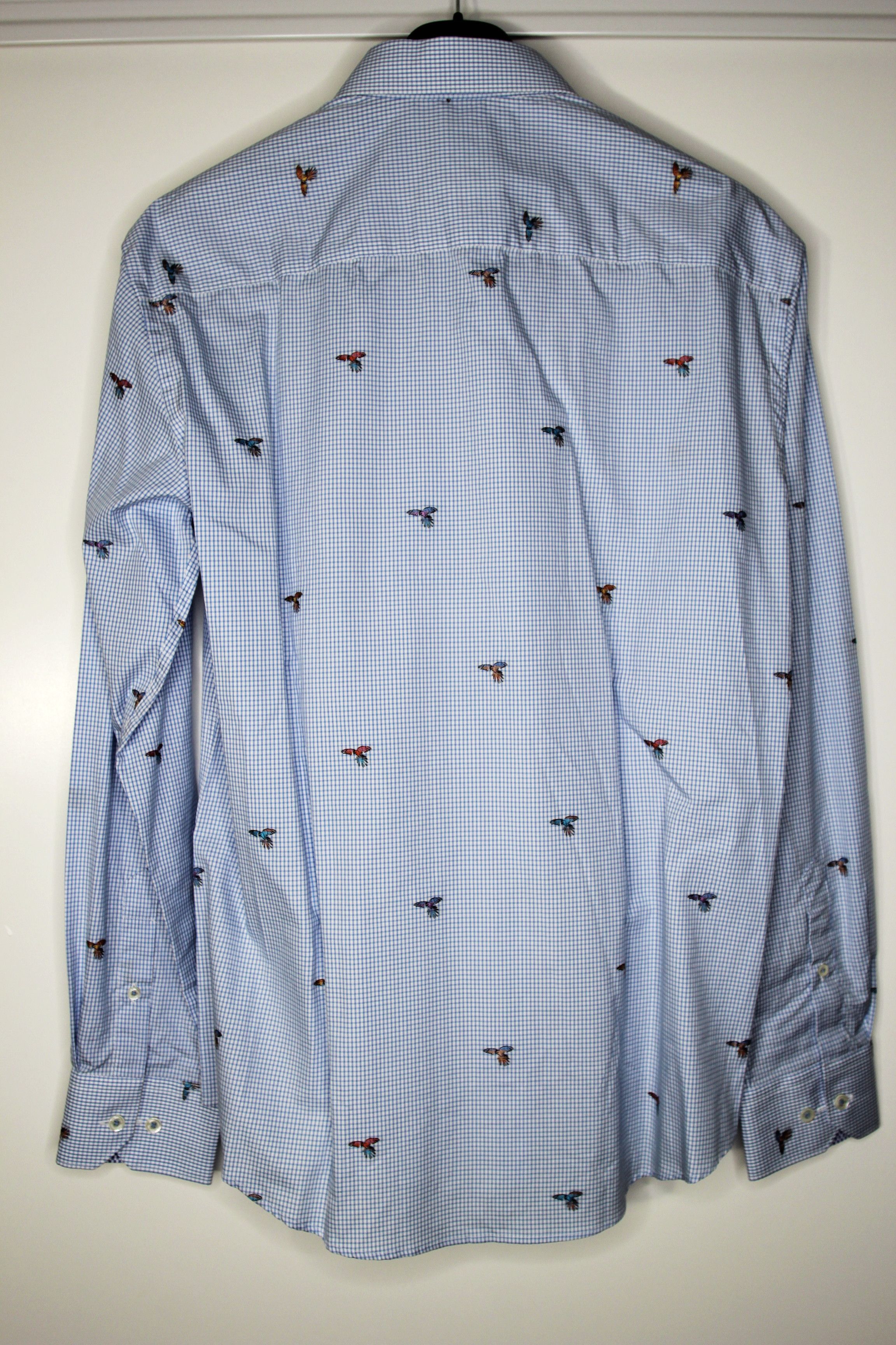 BUGATCHI BNWT SS17 BUGATCHI BIRDS CHECKED SHIRT M Size US M / EU 48-50 / 2 - 3 Thumbnail