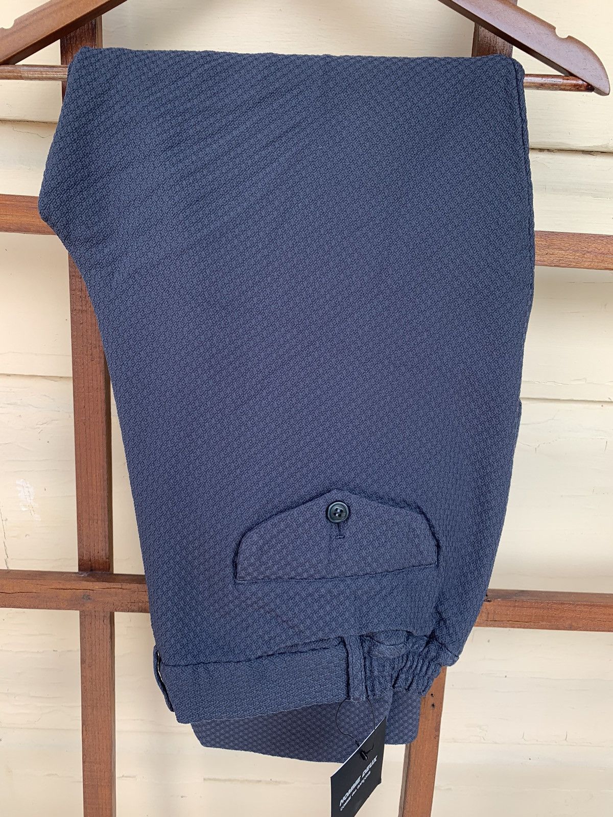 Comme des Garcons Homme Deux RARE GRAIL Comme des garçons texturized trouser pants Size US 34 / EU 50 - 1 Thumbnail