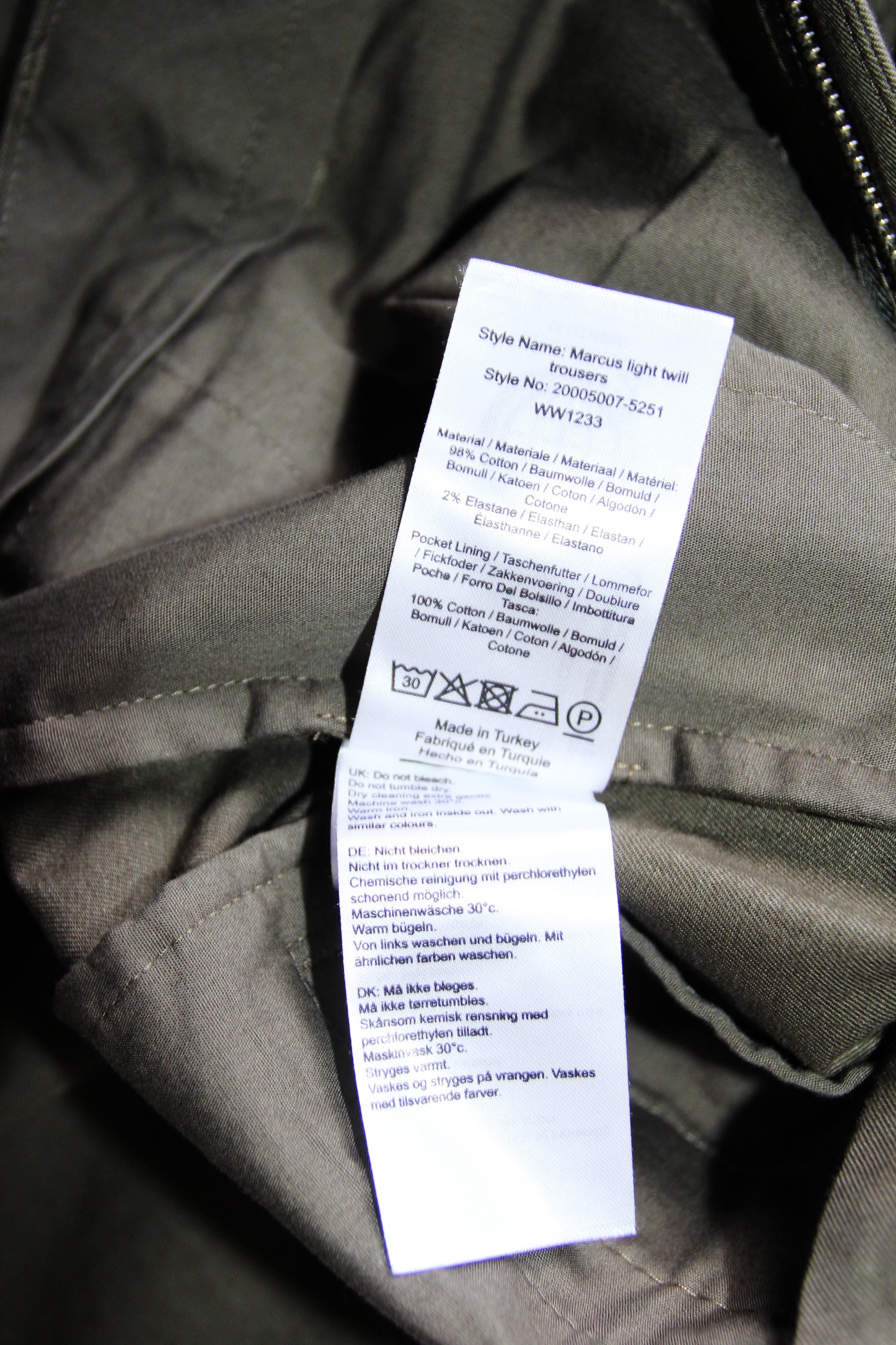 Wood Wood BNWT SS22 WOOD WOOD MARCUS LIGHT TWILL PANTS 34 Size US 34 / EU 50 - 9 Thumbnail
